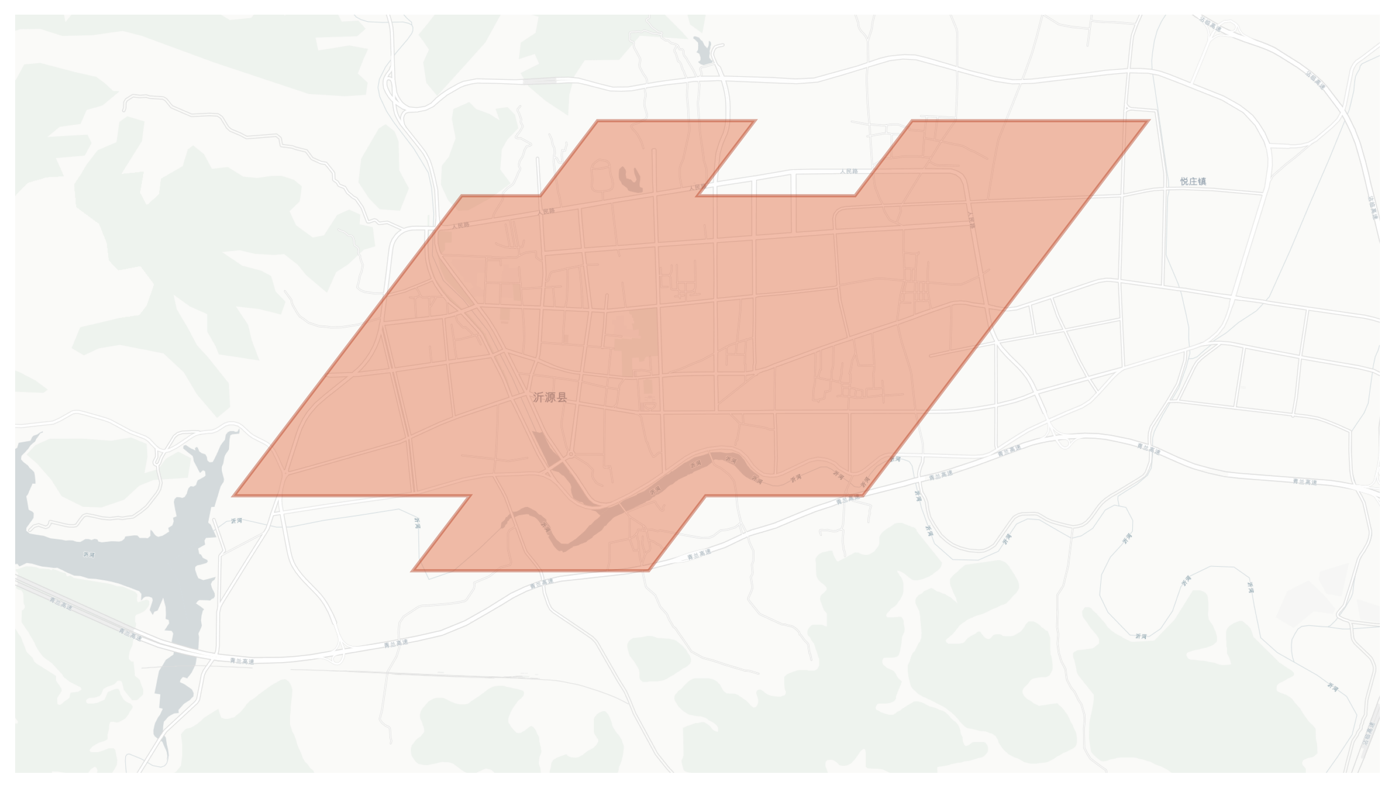 Yiyuan geographic map