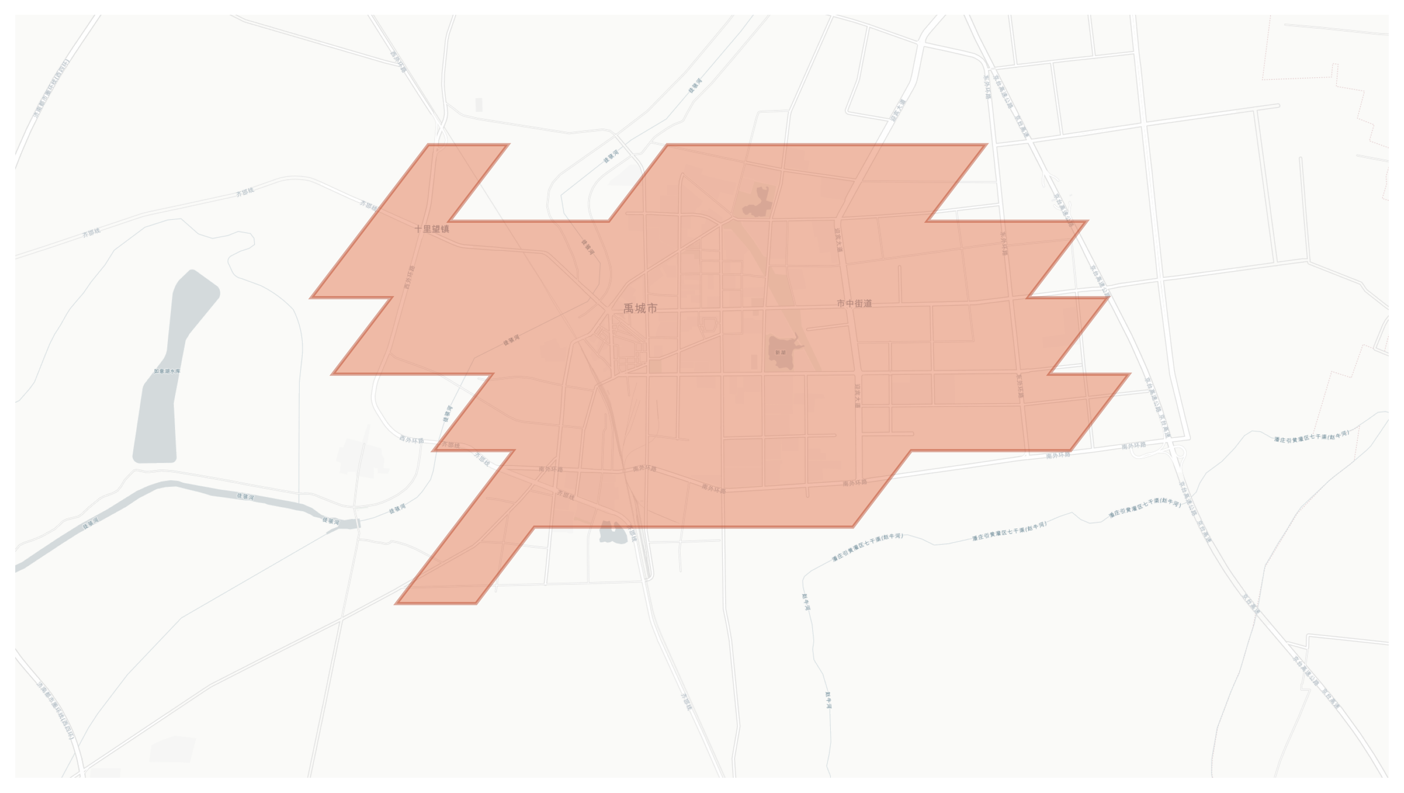 Yucheng geographic map