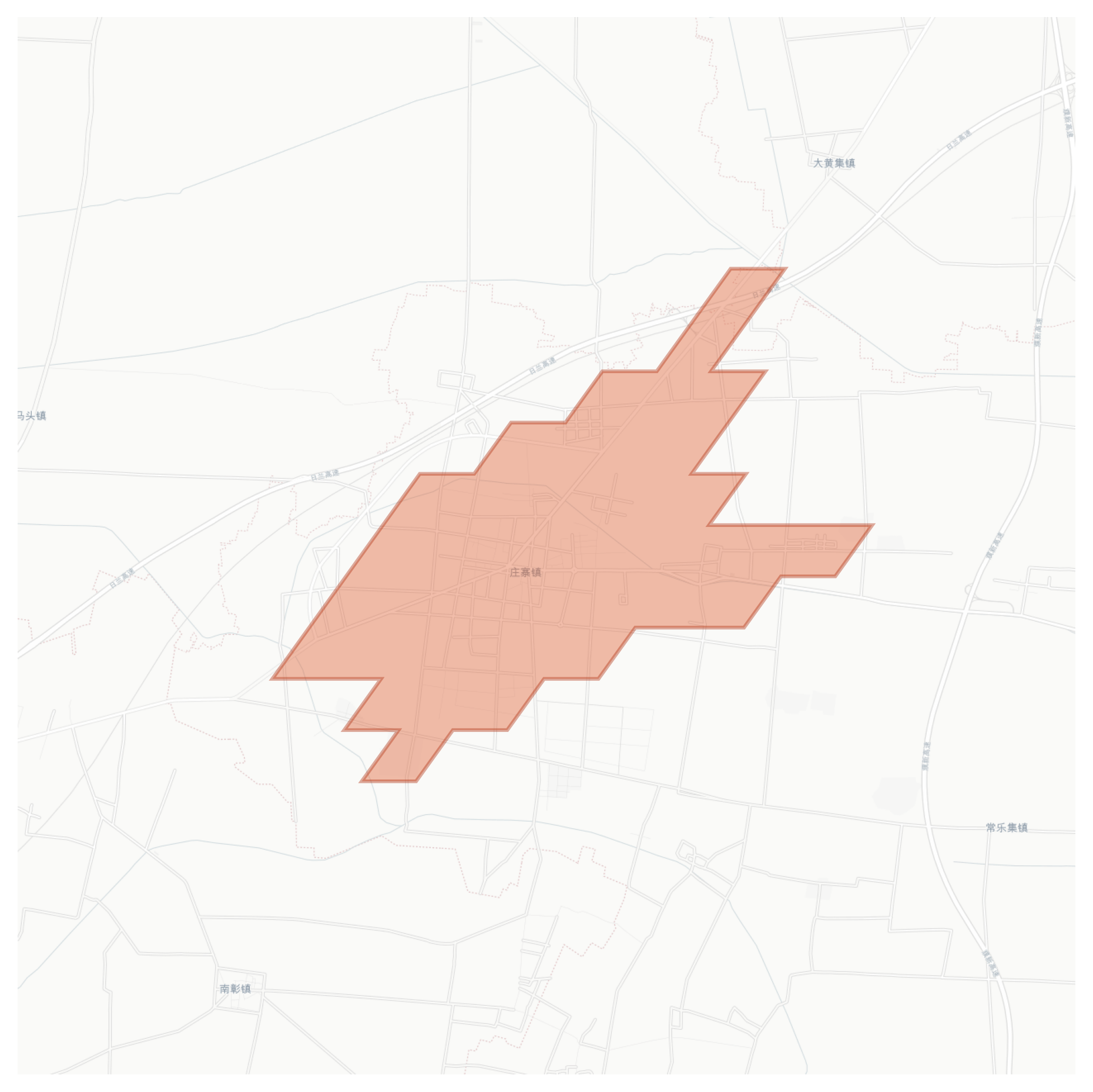 Zhuangzhai geographic map