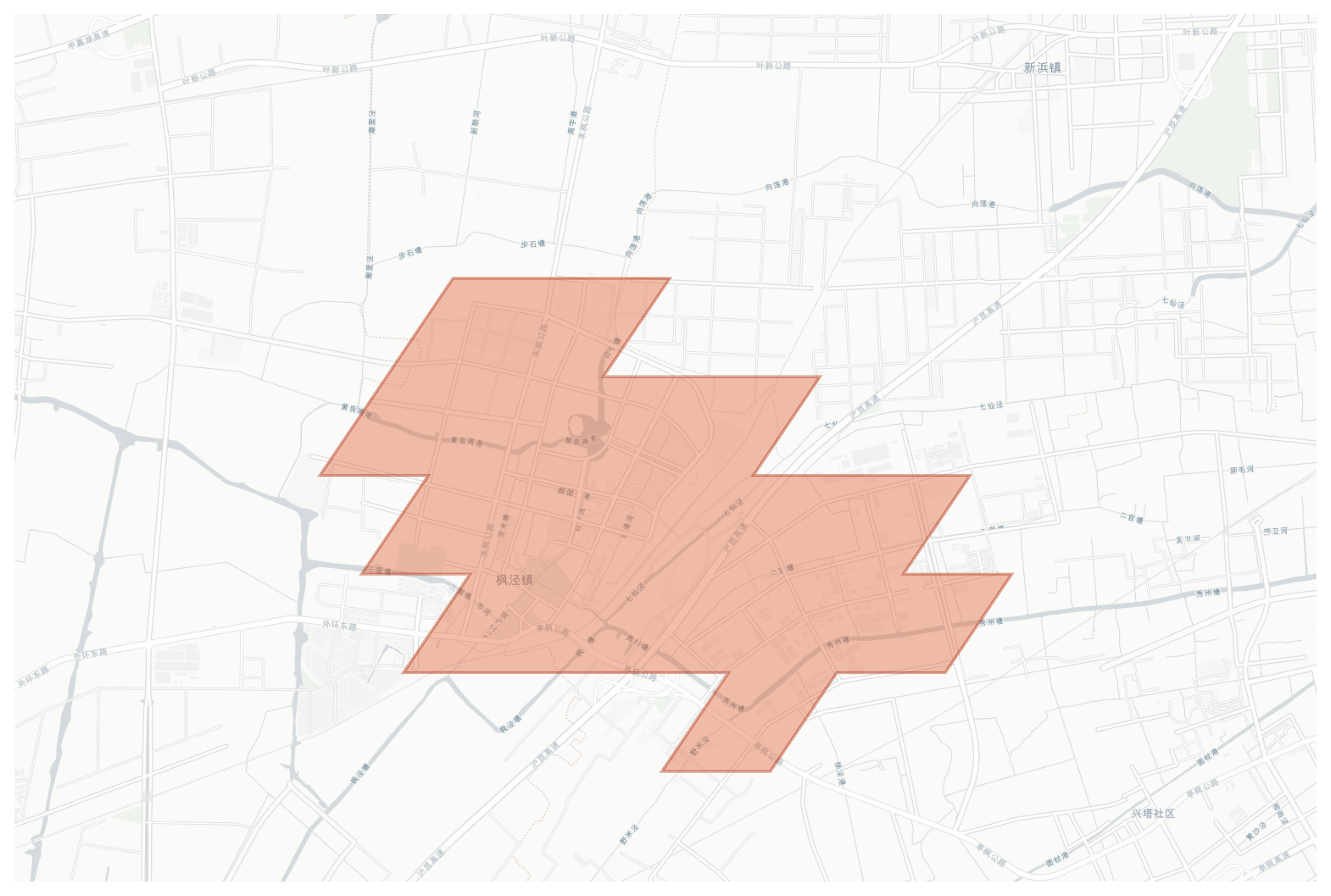 Fengjing geographic map