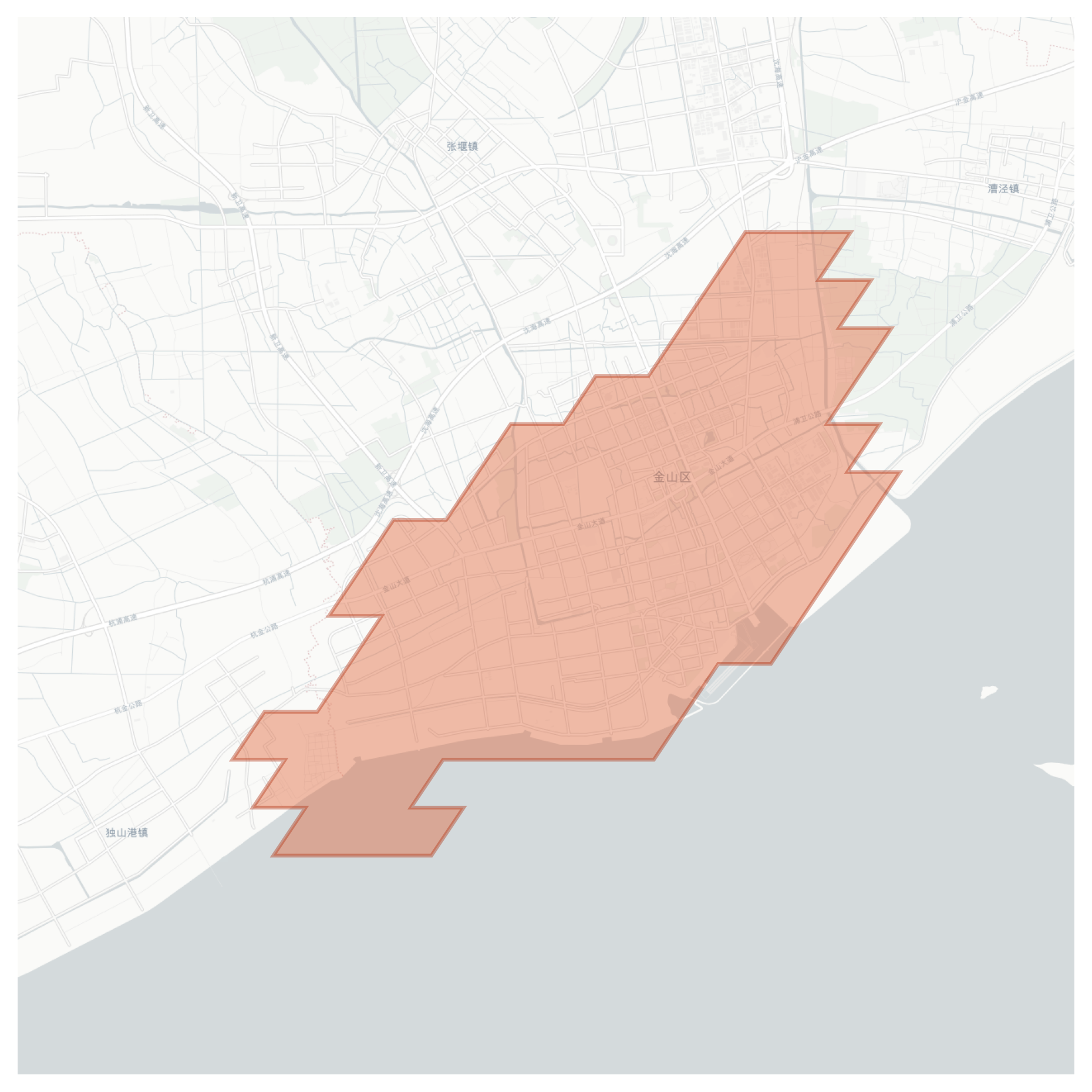 Jinshan geographic map