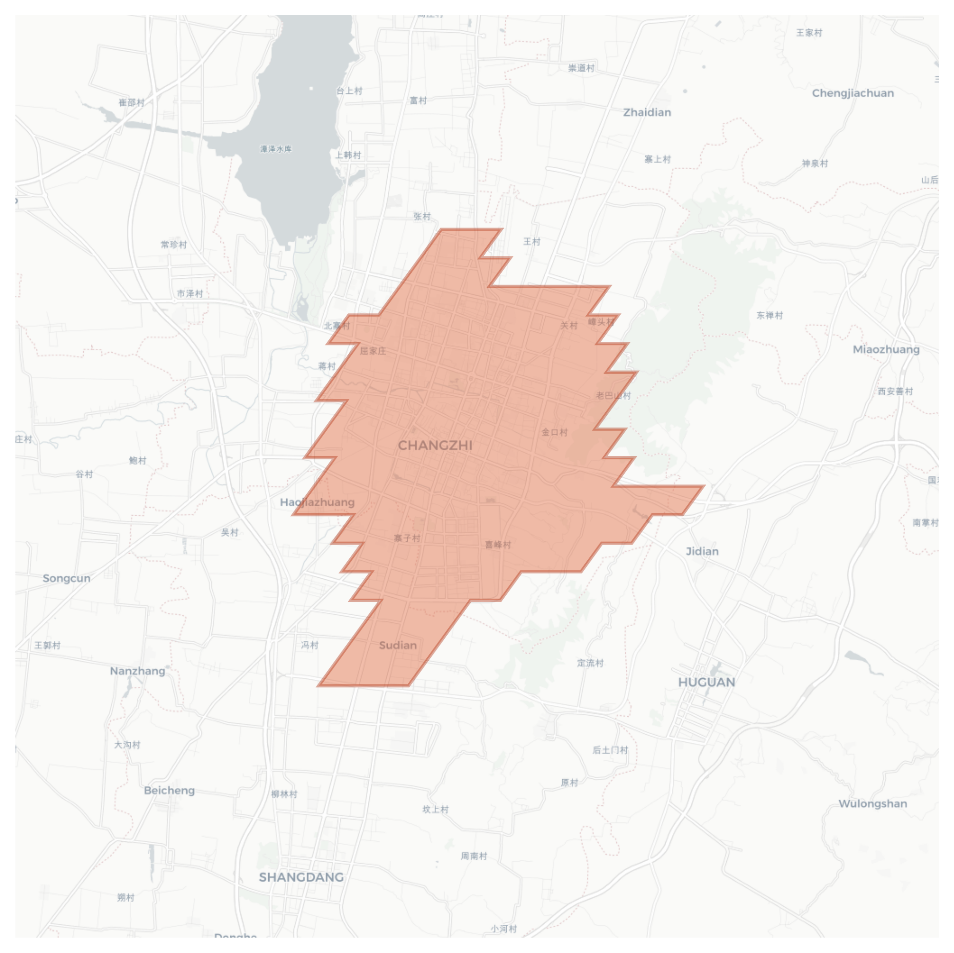 Changzhi geographic map