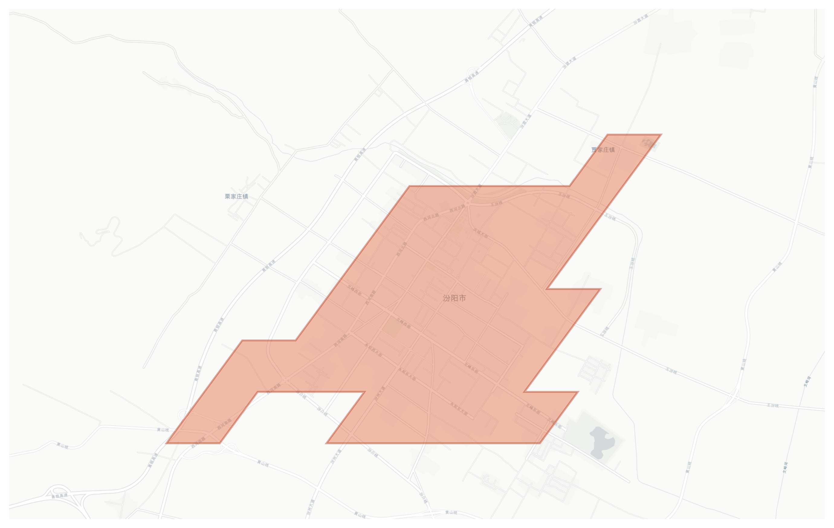 Fenyang geographic map