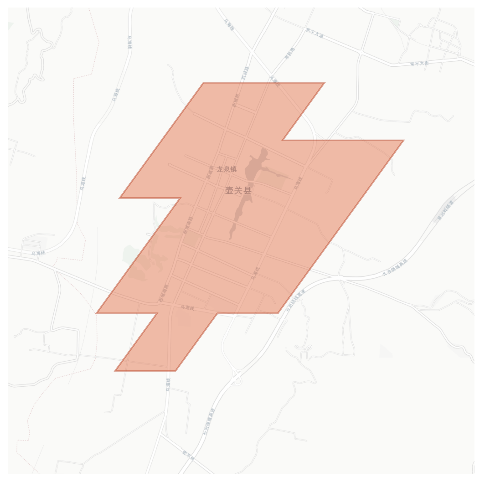 Huguan geographic map