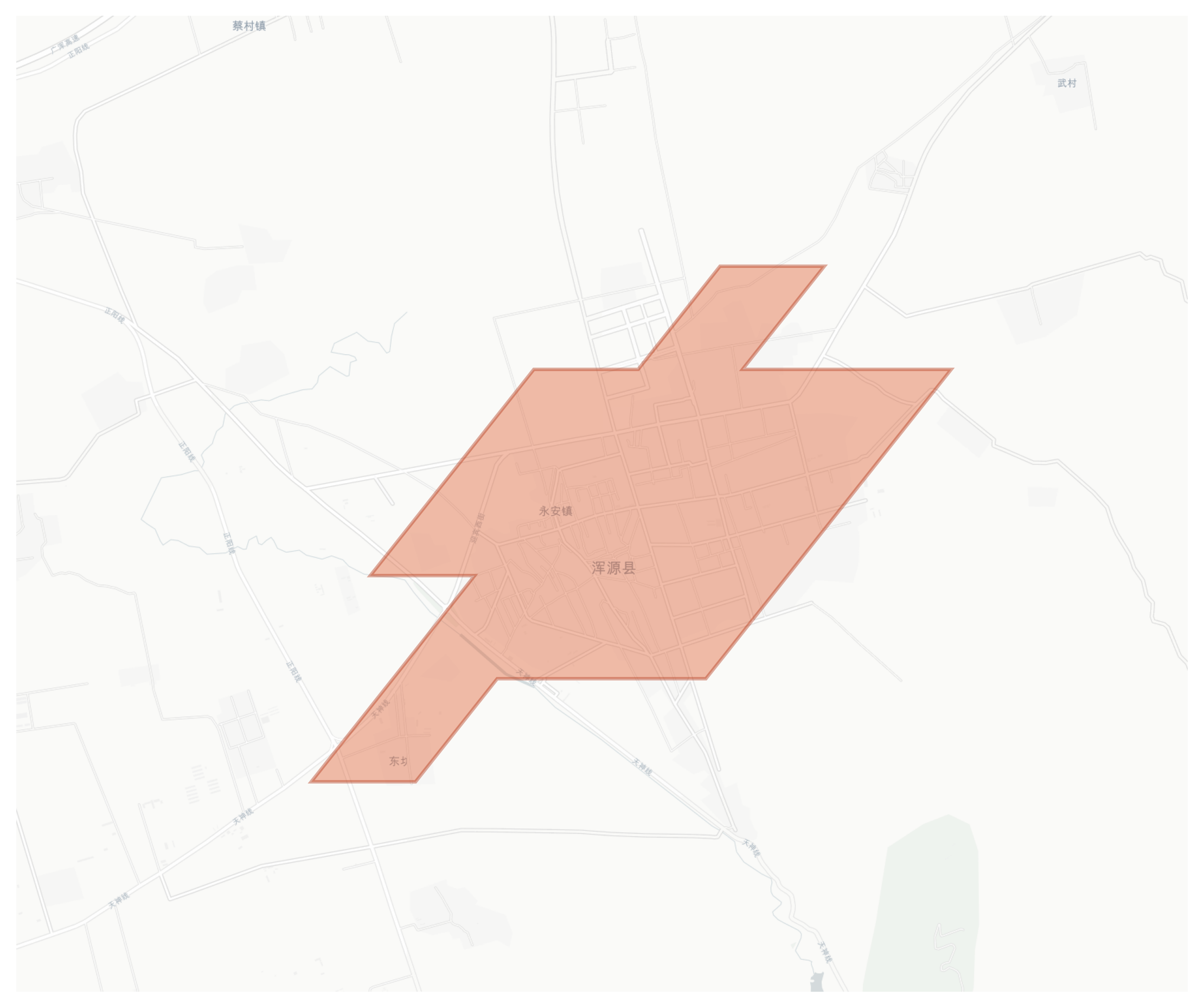 Hunyuan geographic map