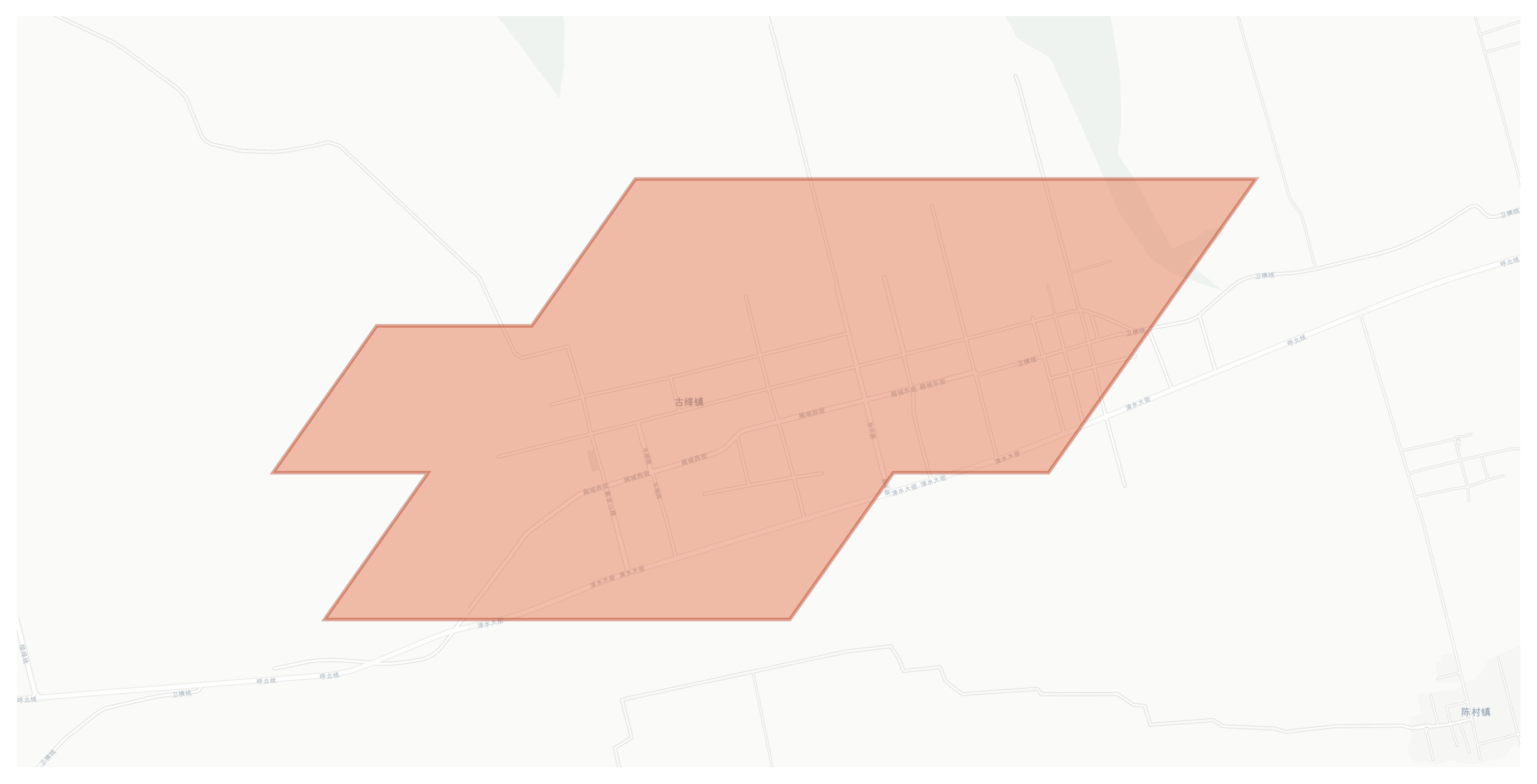 Jiangxian geographic map