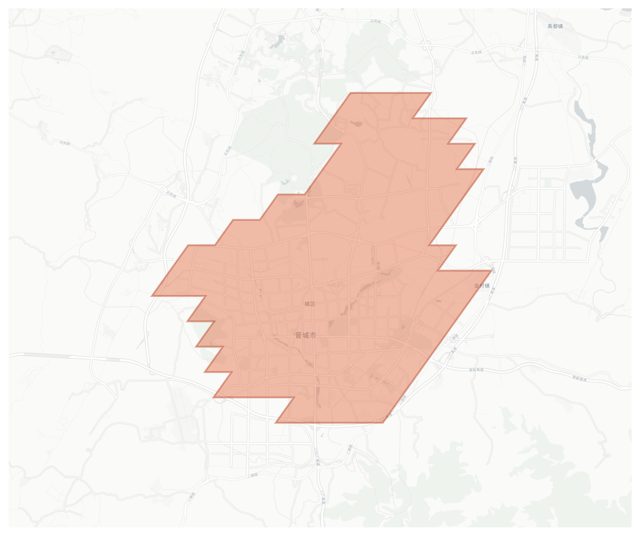 Jincheng geographic map