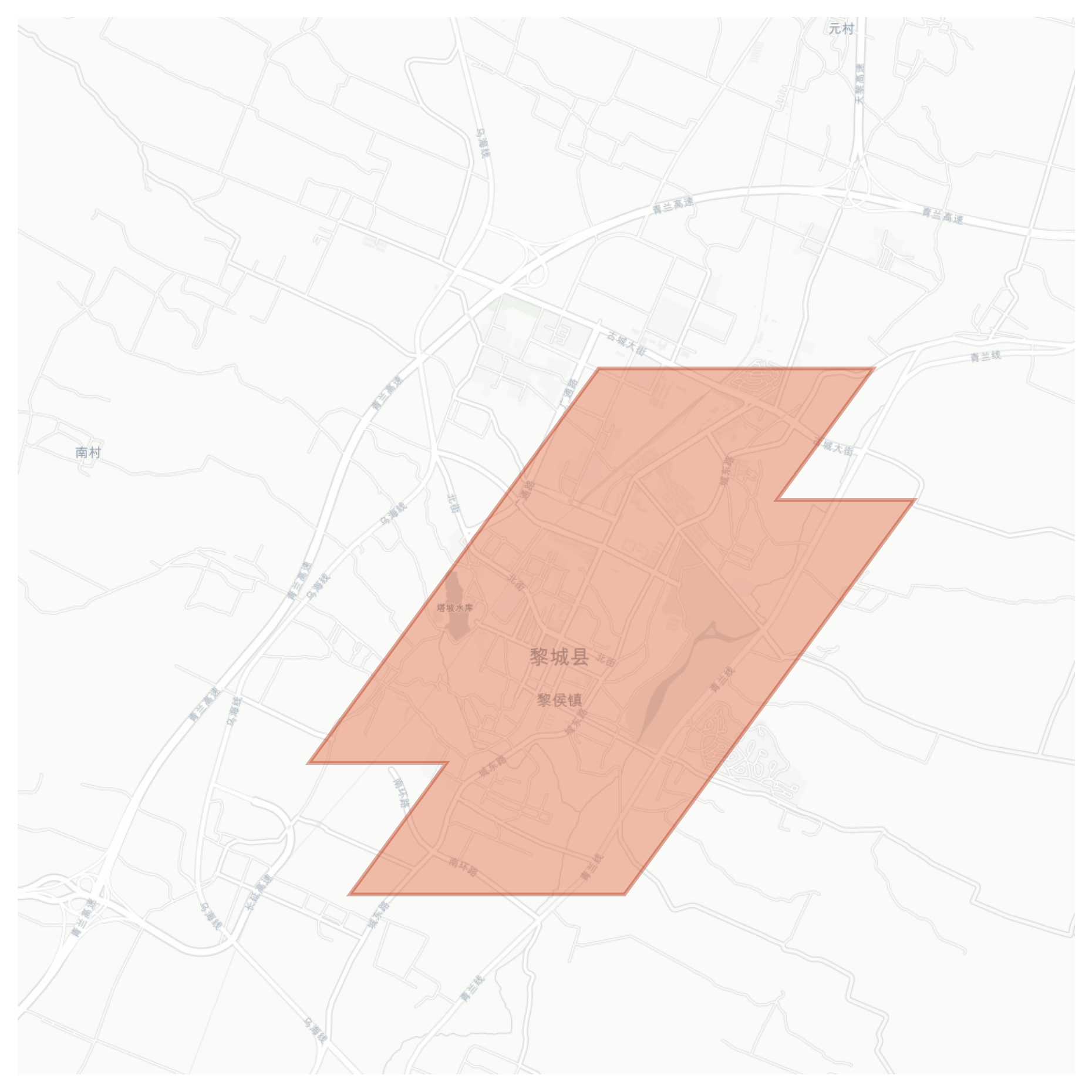 Licheng geographic map