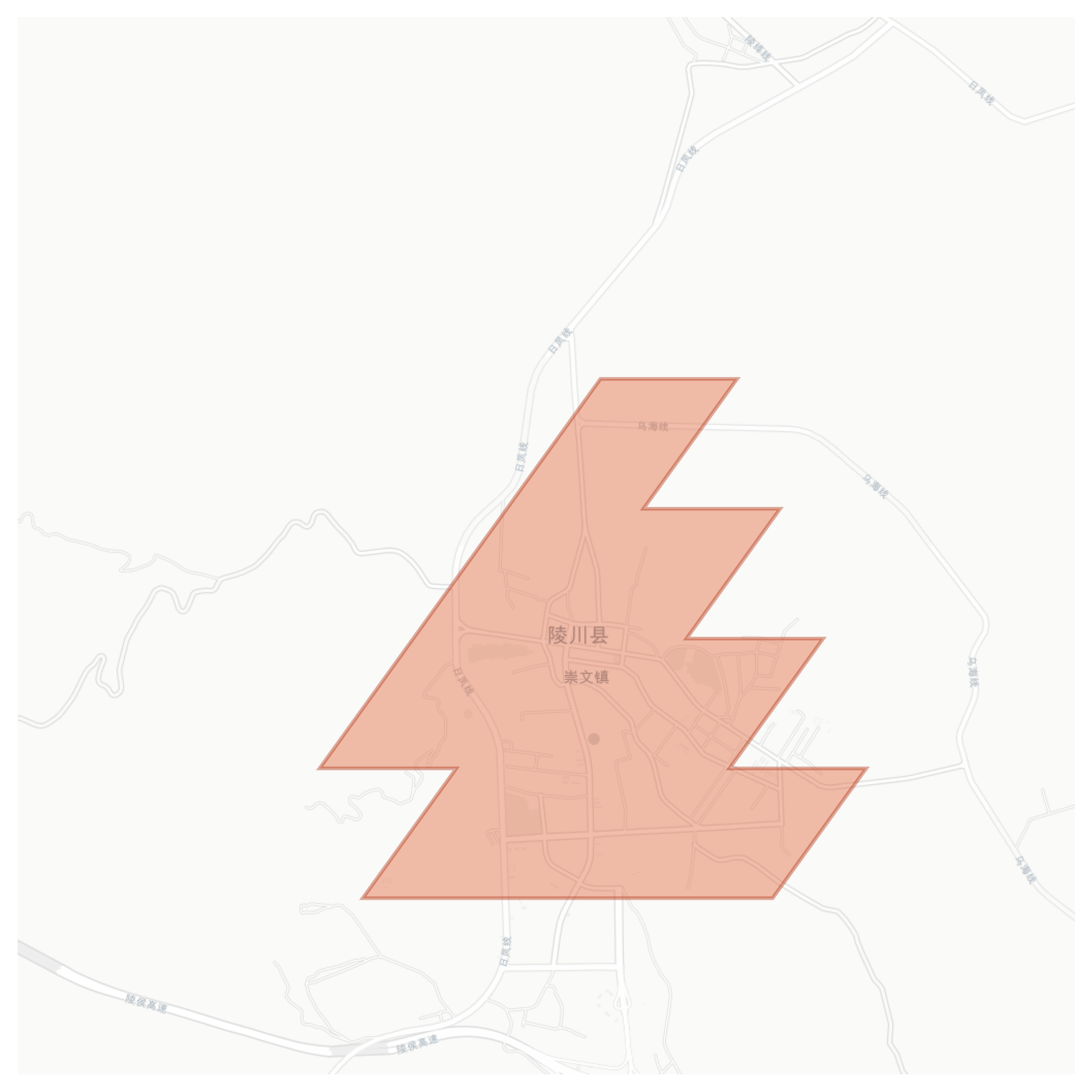 Lingchuan geographic map