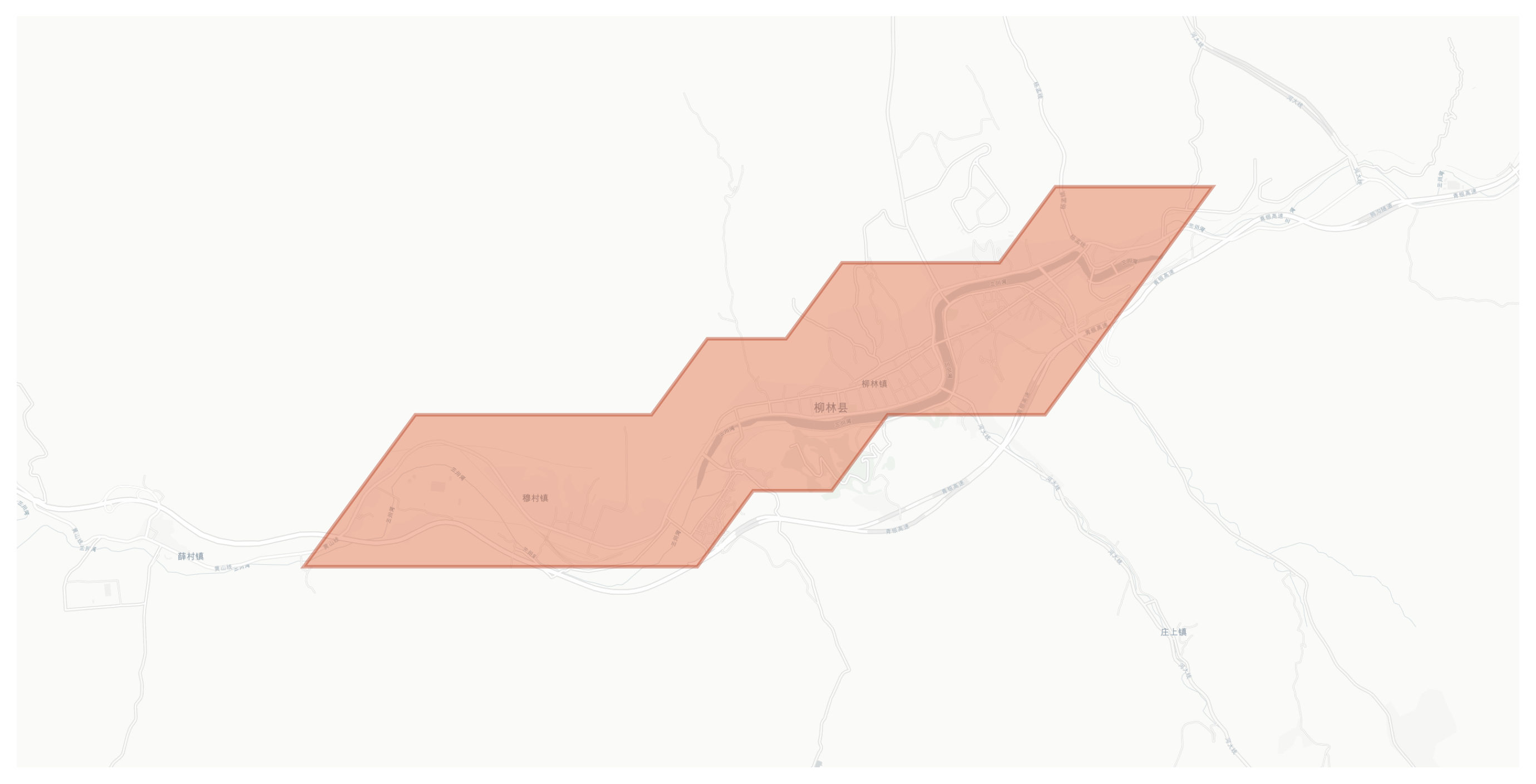 Liulin geographic map