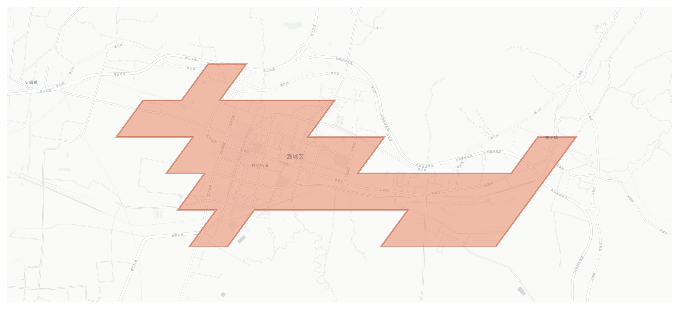 Lucheng geographic map