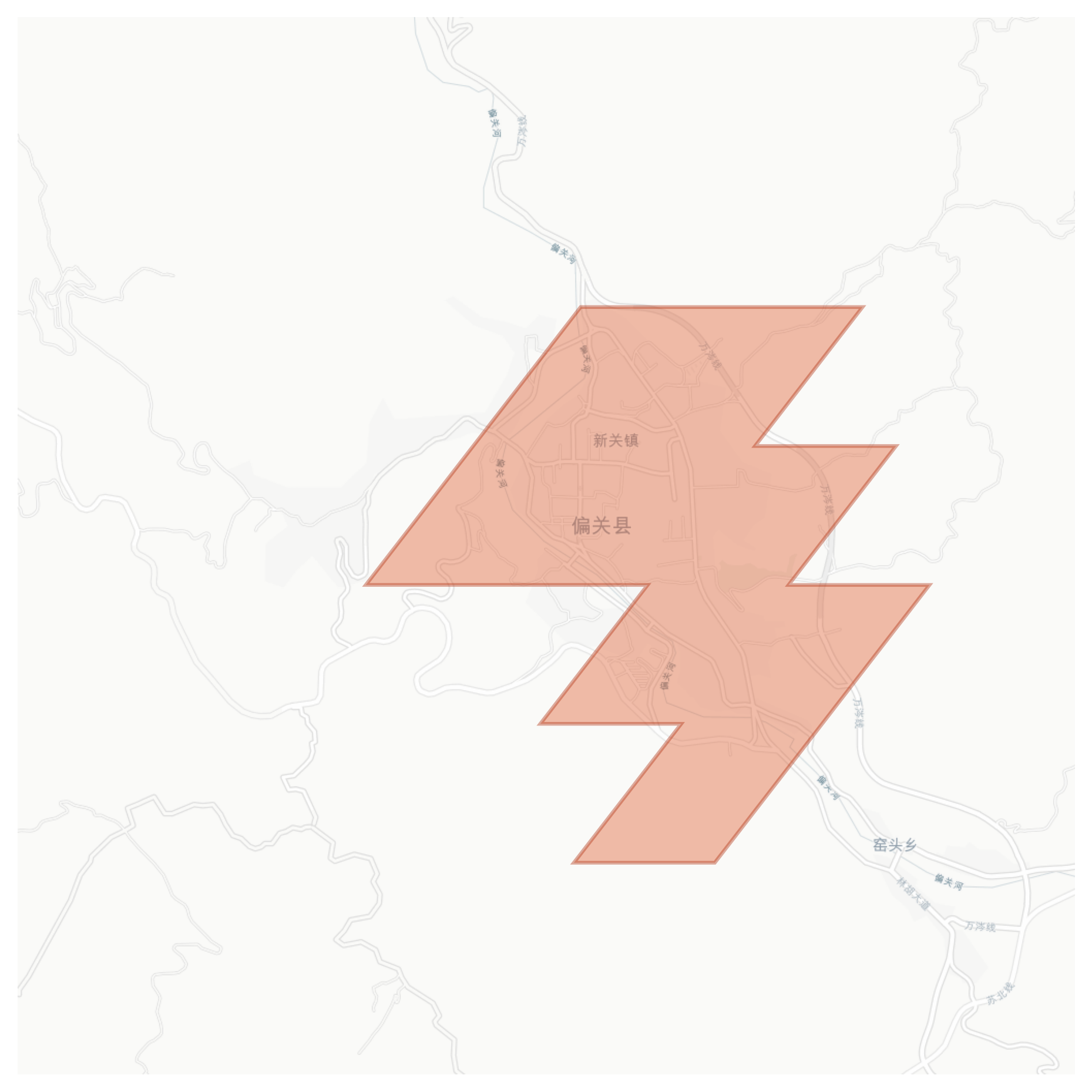Pianguan geographic map