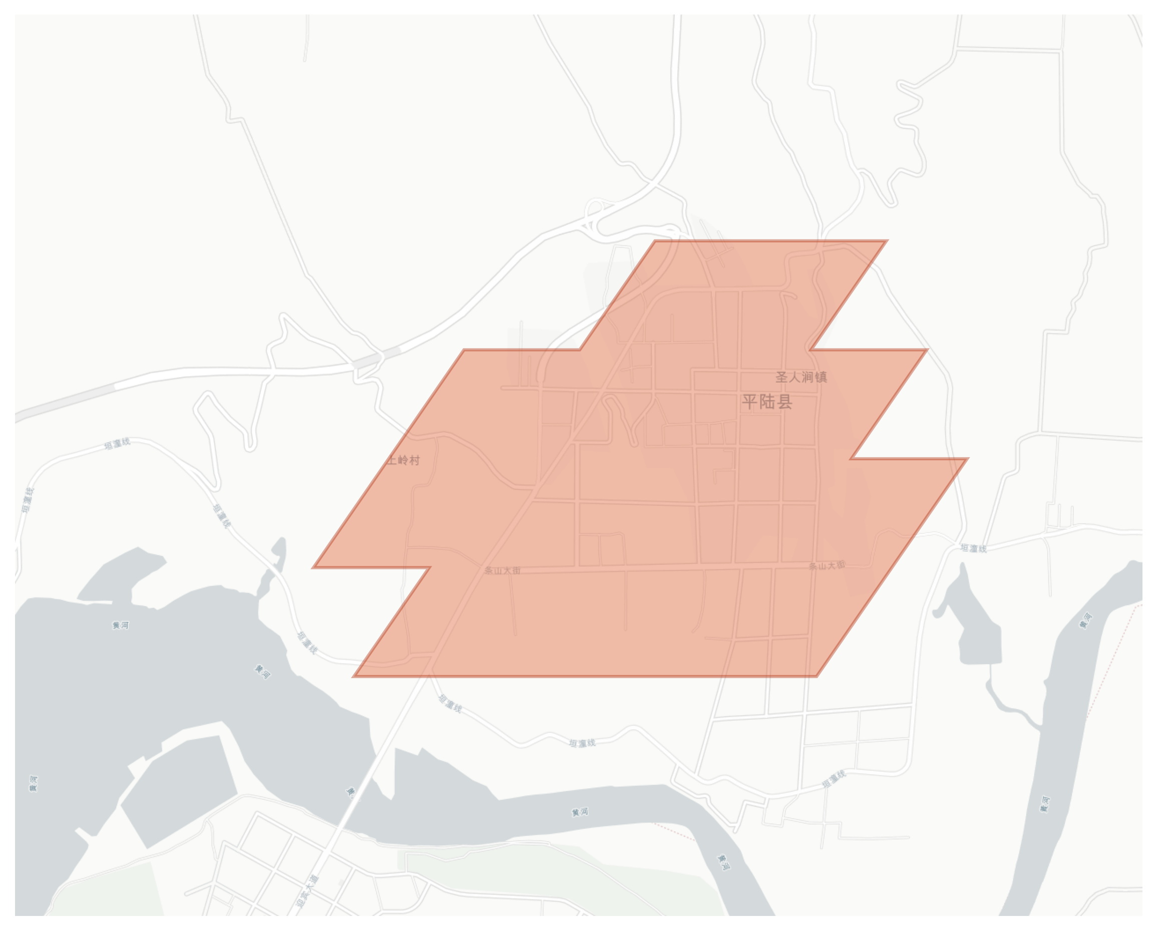 Pinglu geographic map