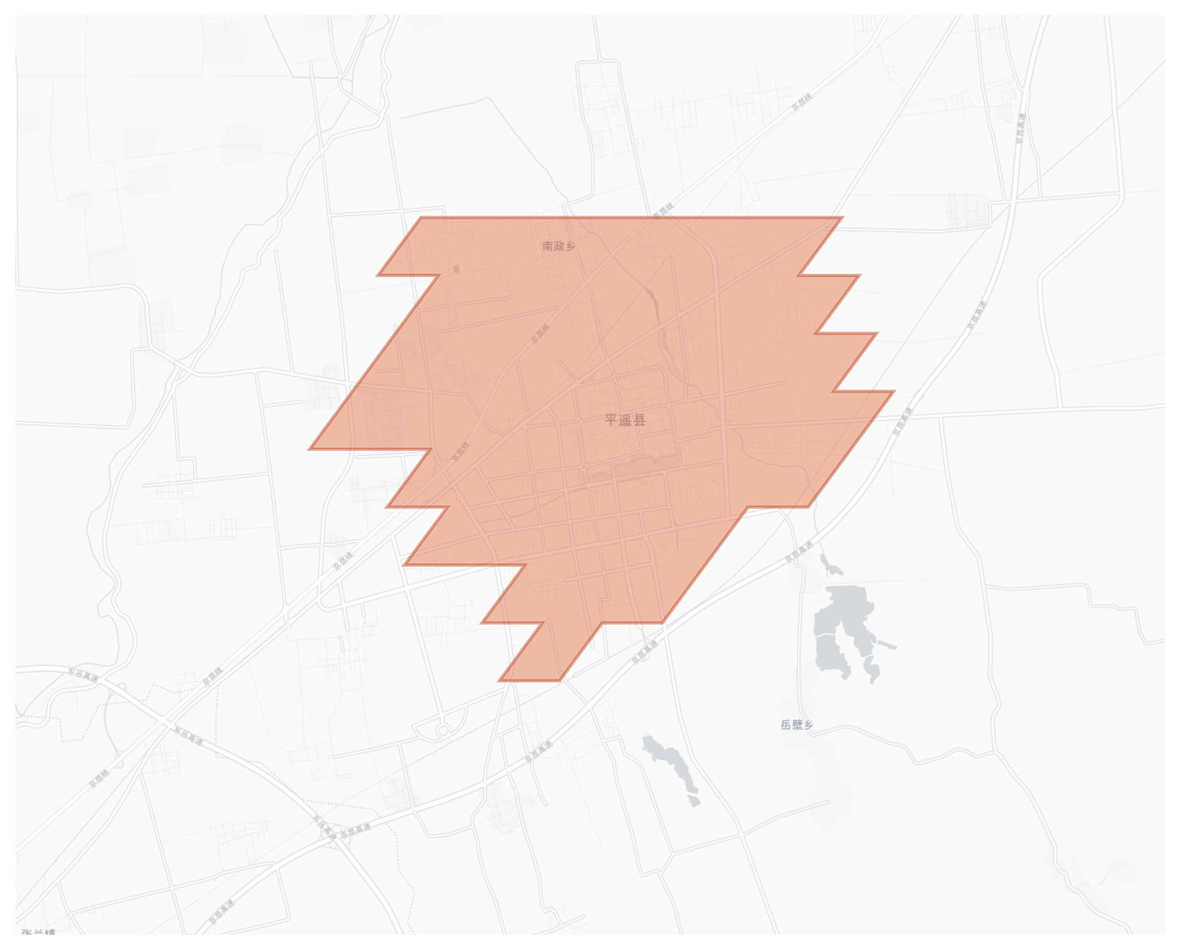 Pingyao geographic map