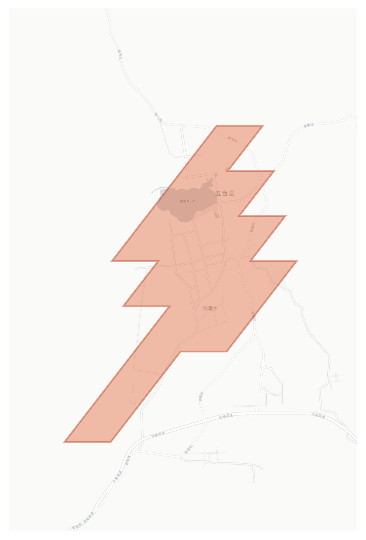 Wutai geographic map