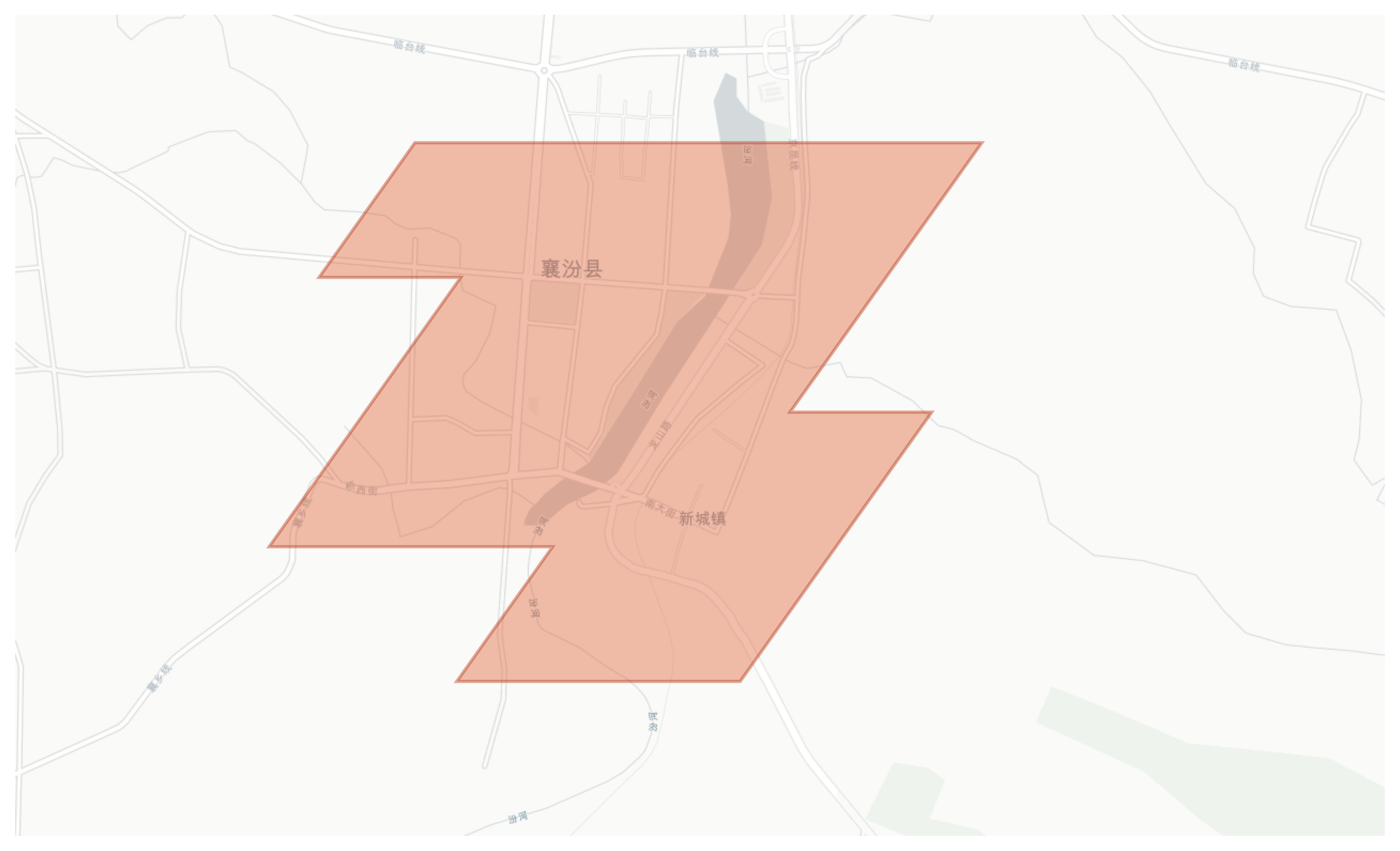 Xiangfen geographic map