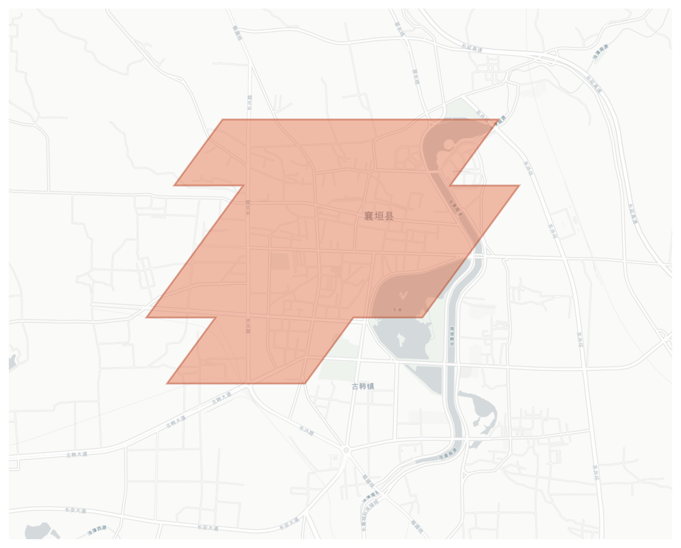 Xiangyuan geographic map