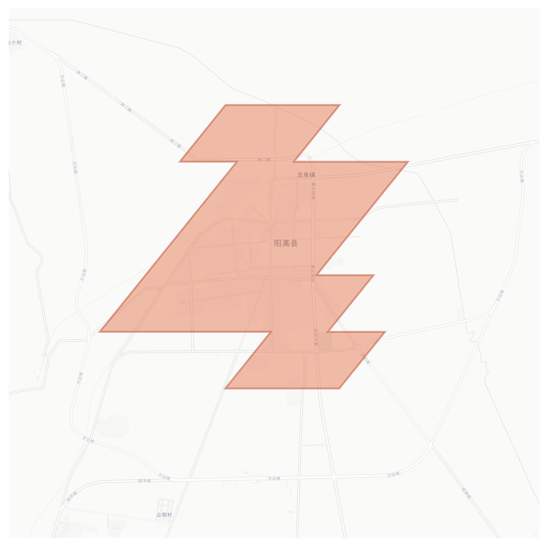 Yanggao geographic map