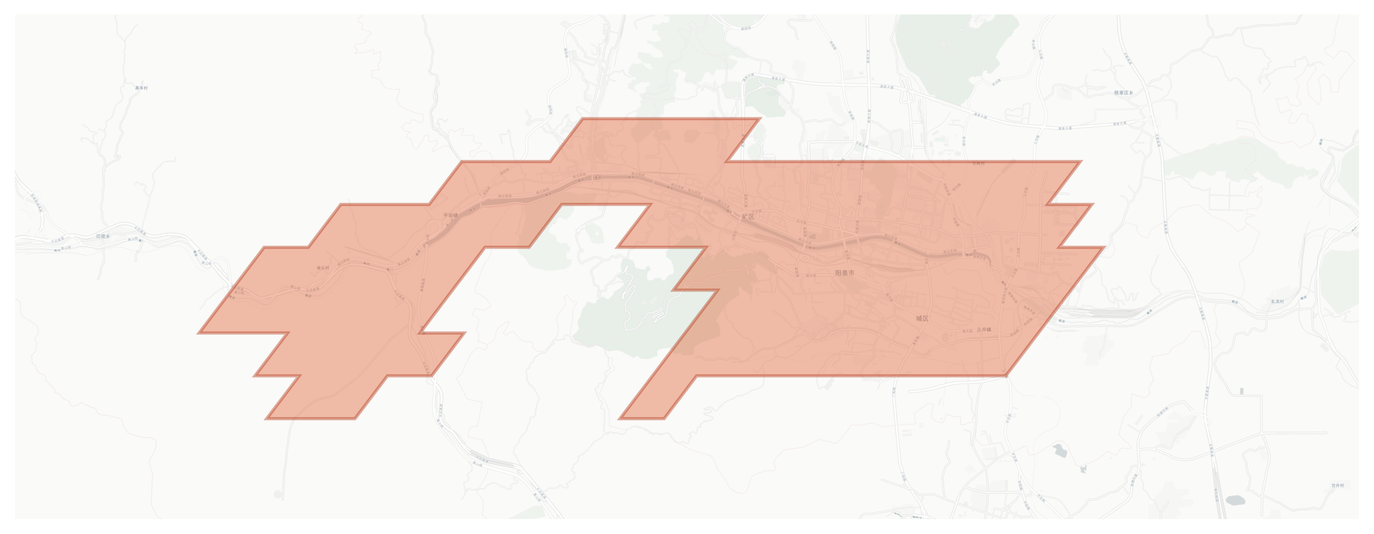 Yangquan geographic map
