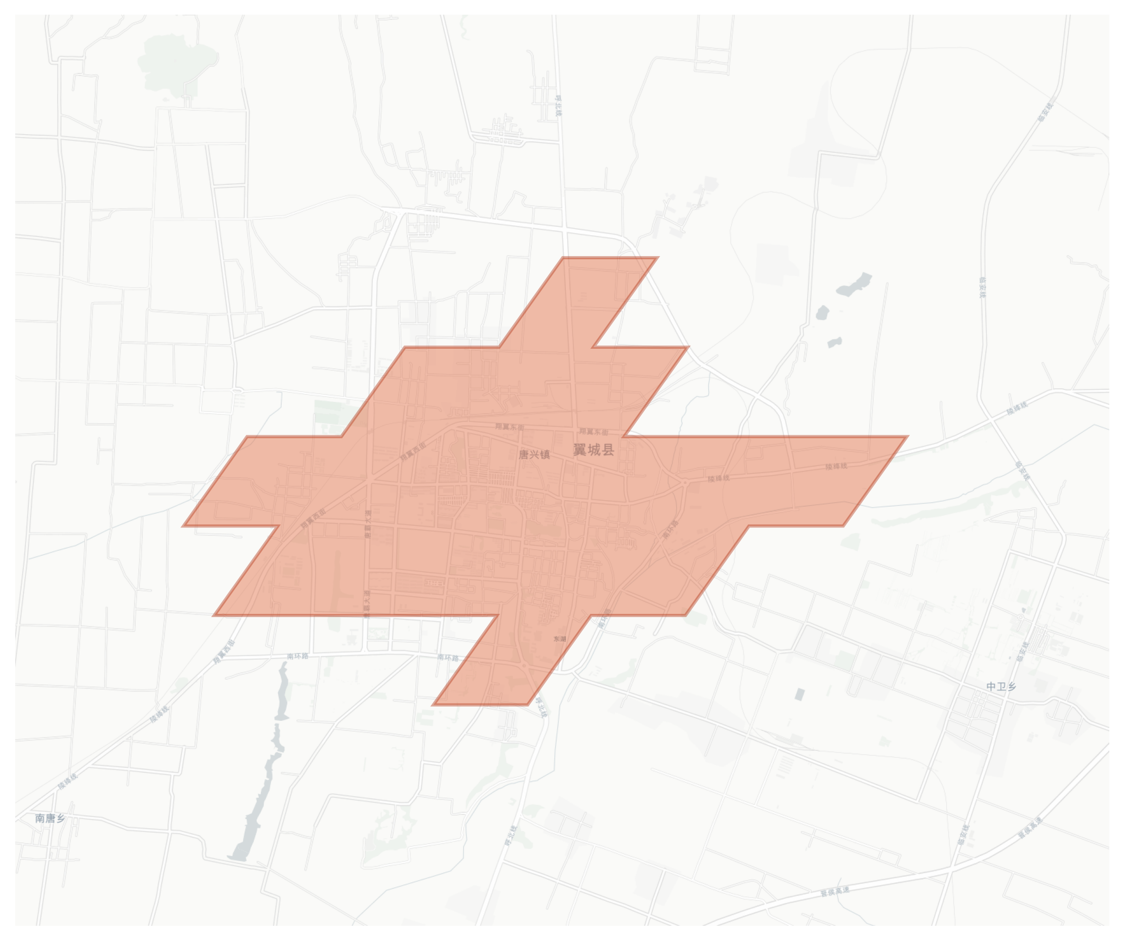 Yicheng geographic map