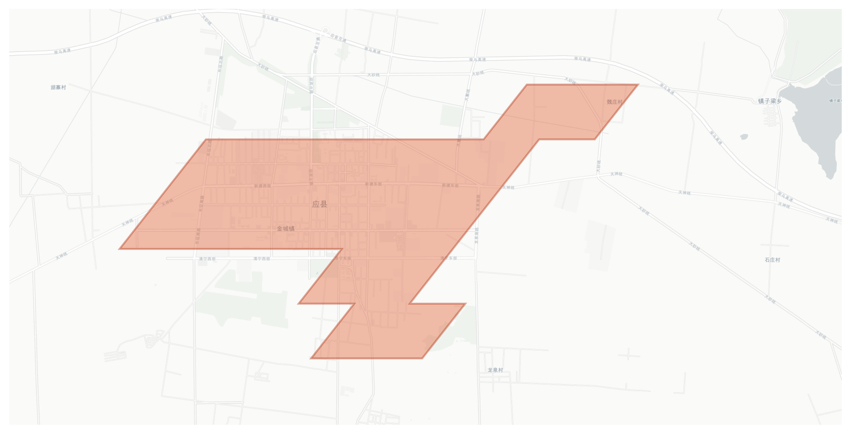 Yingxian geographic map