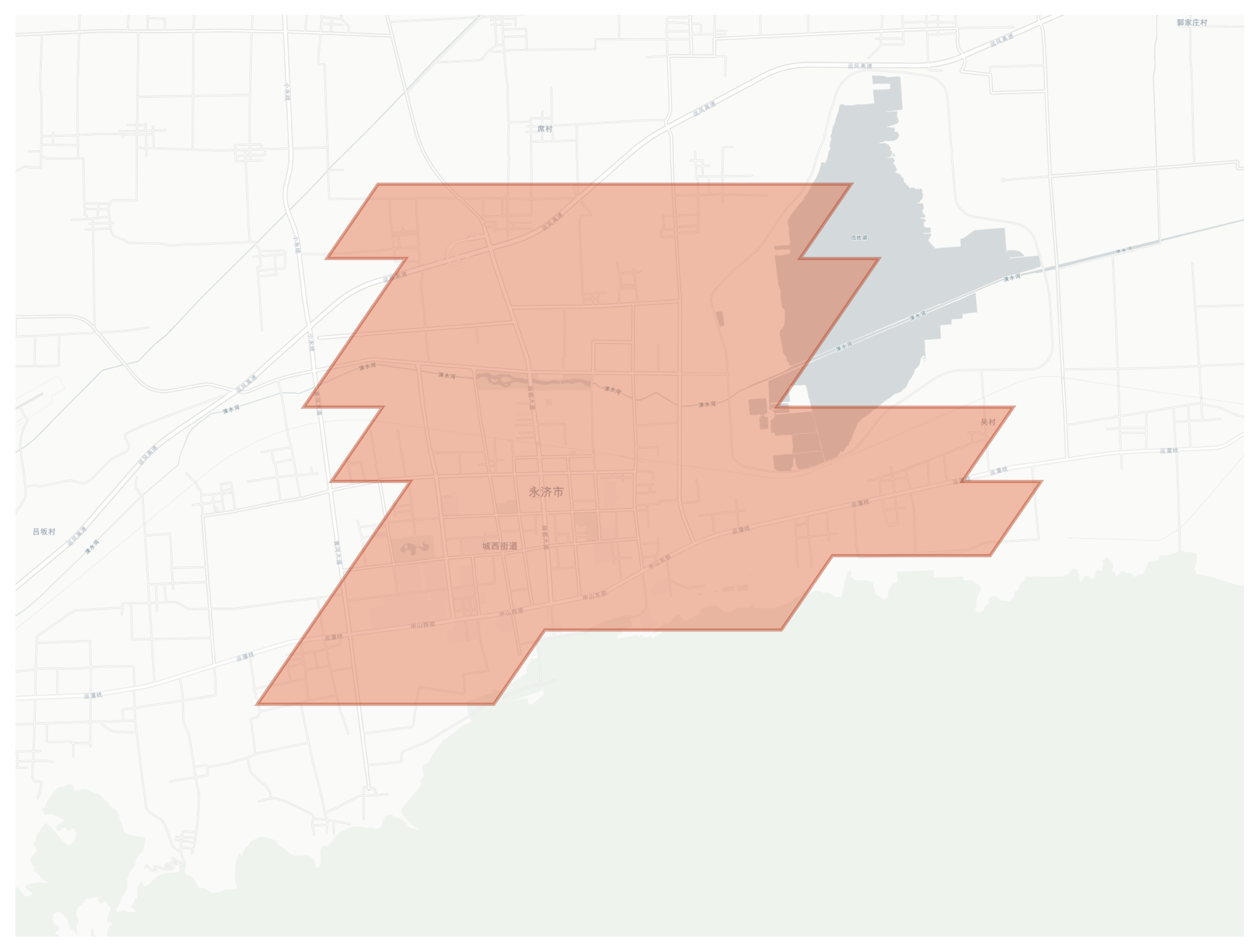 Yongji geographic map