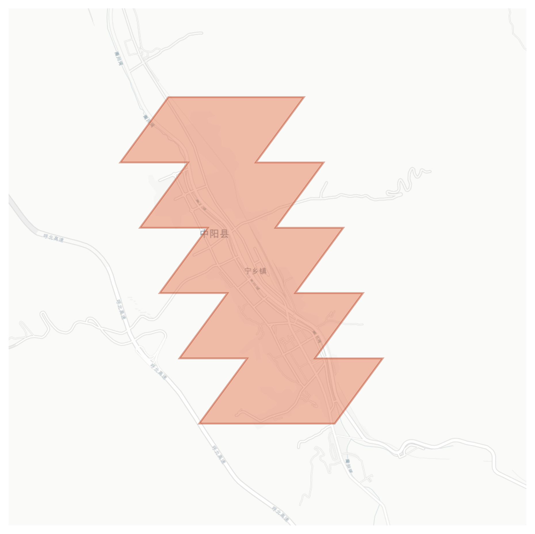 Zhongyang geographic map