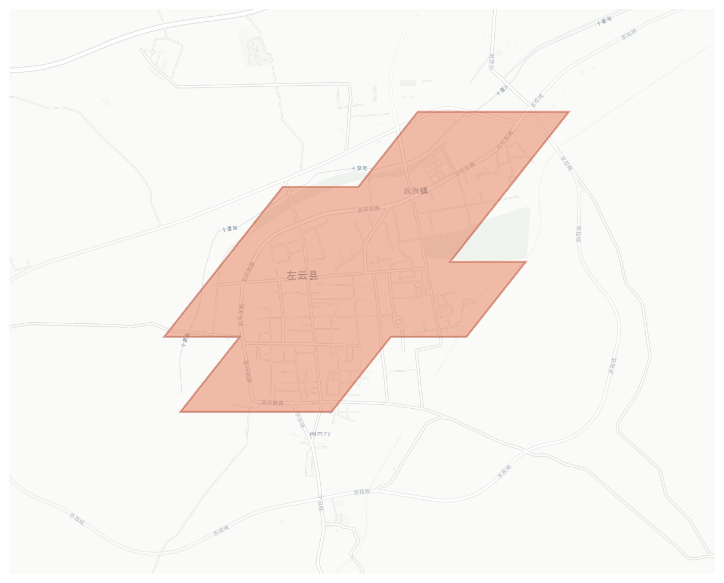 Zuoyun geographic map
