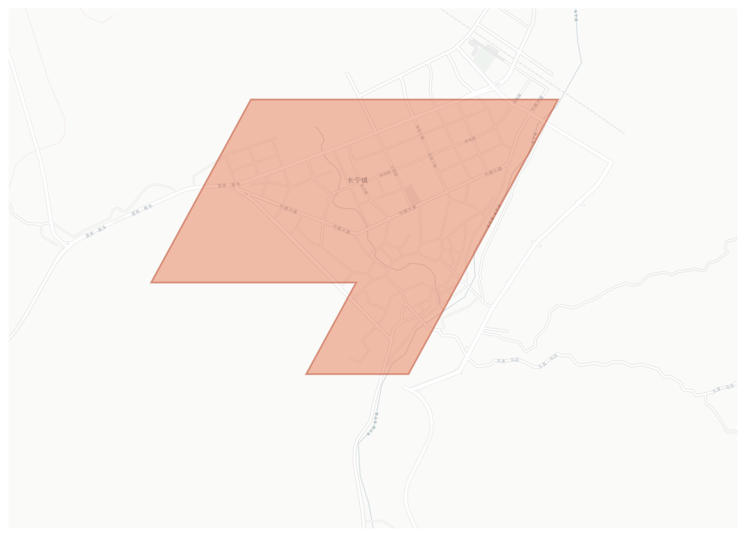 Changning geographic map