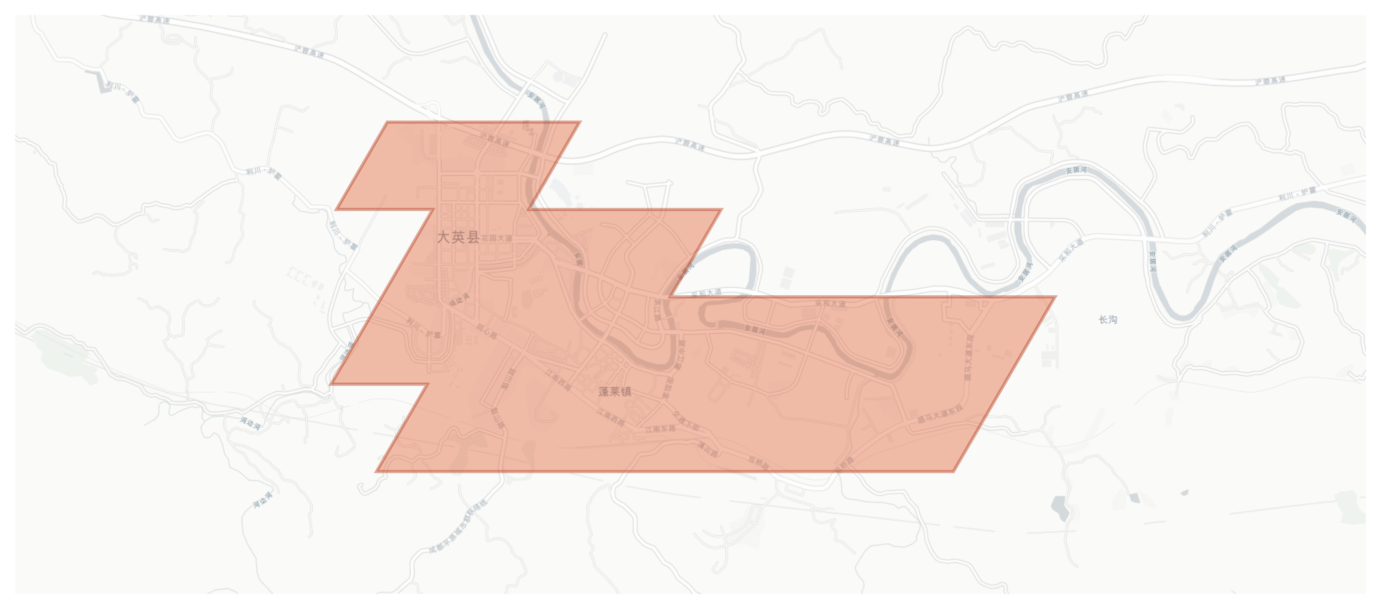 Daying geographic map