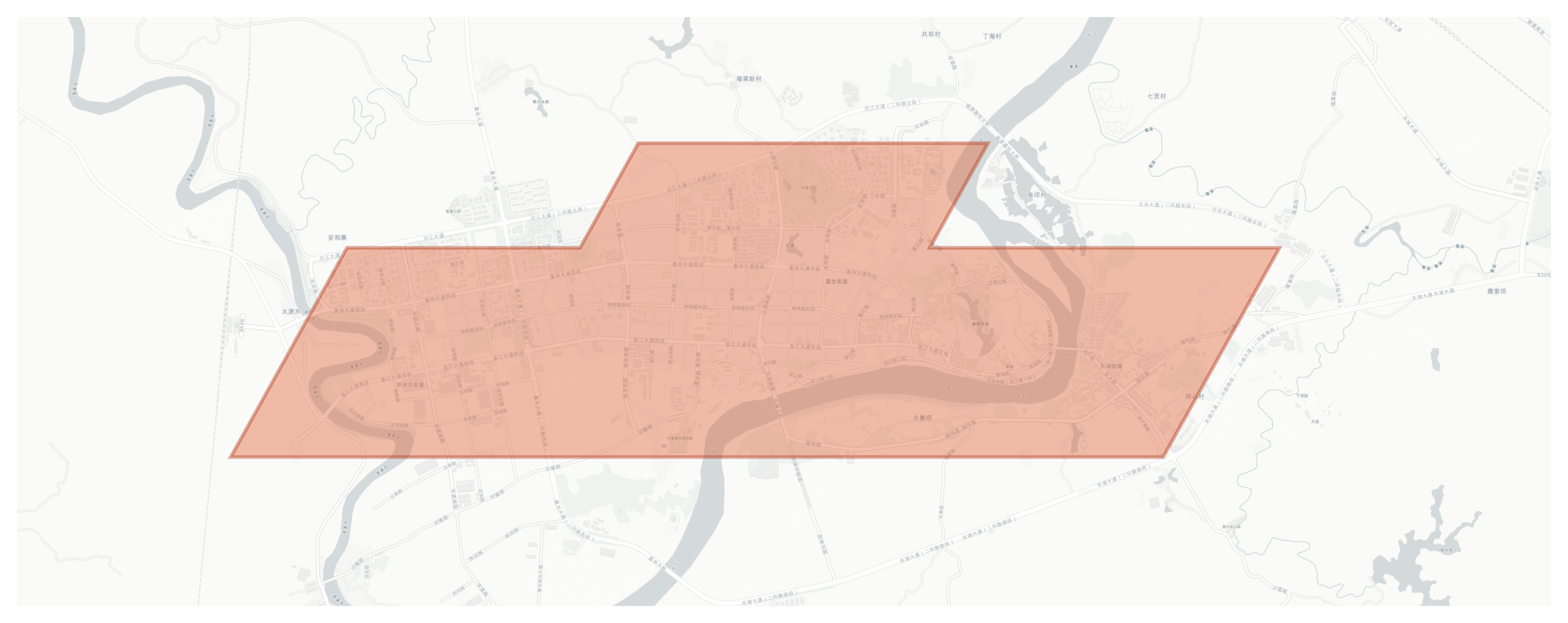 Fushun geographic map