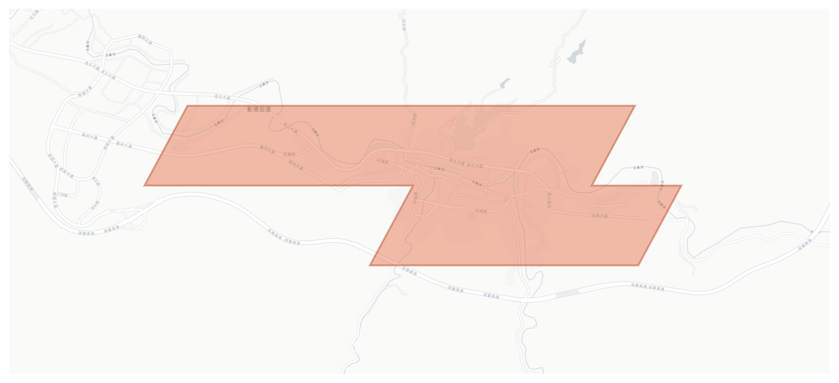 Gulin geographic map