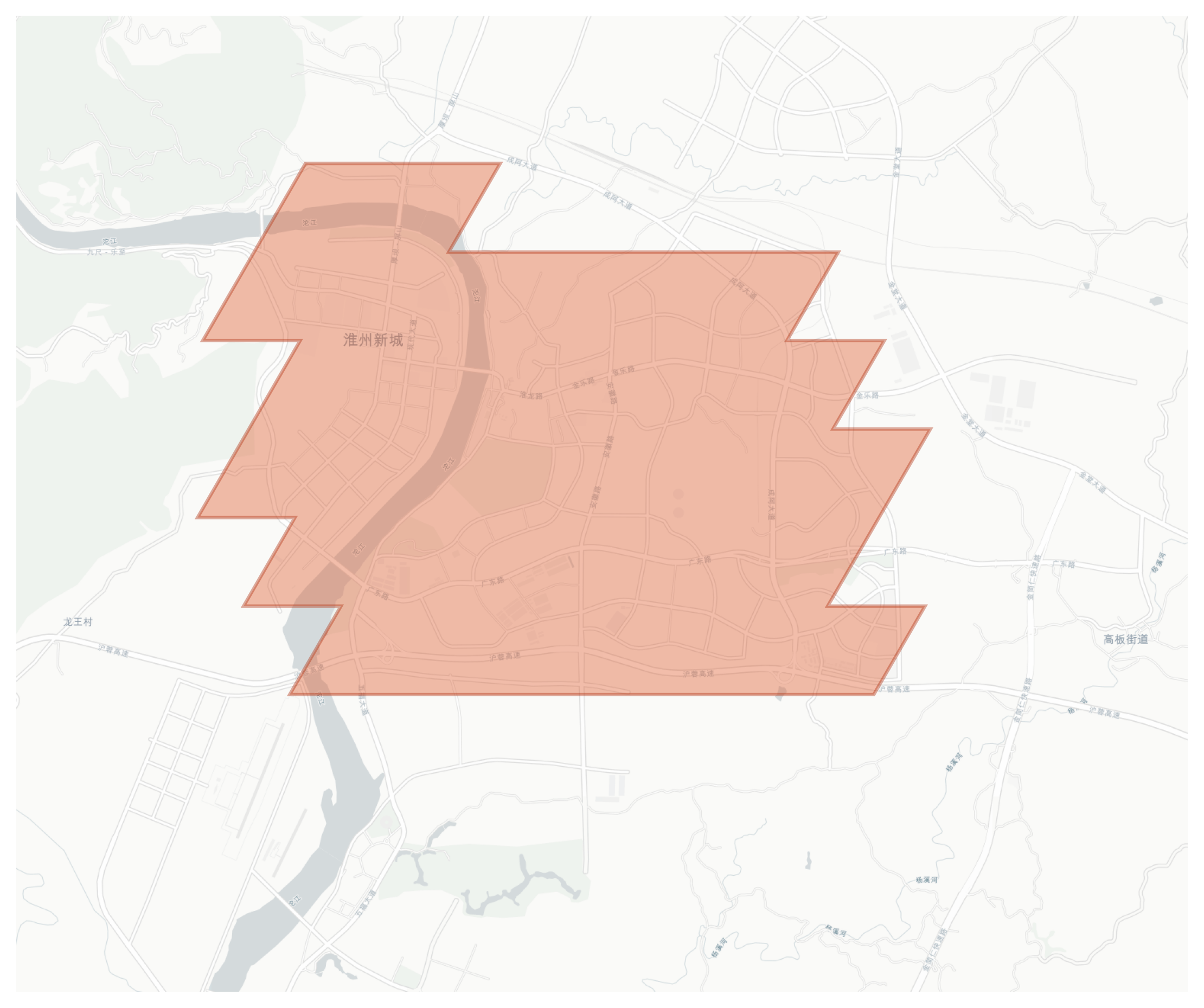Huaikou geographic map