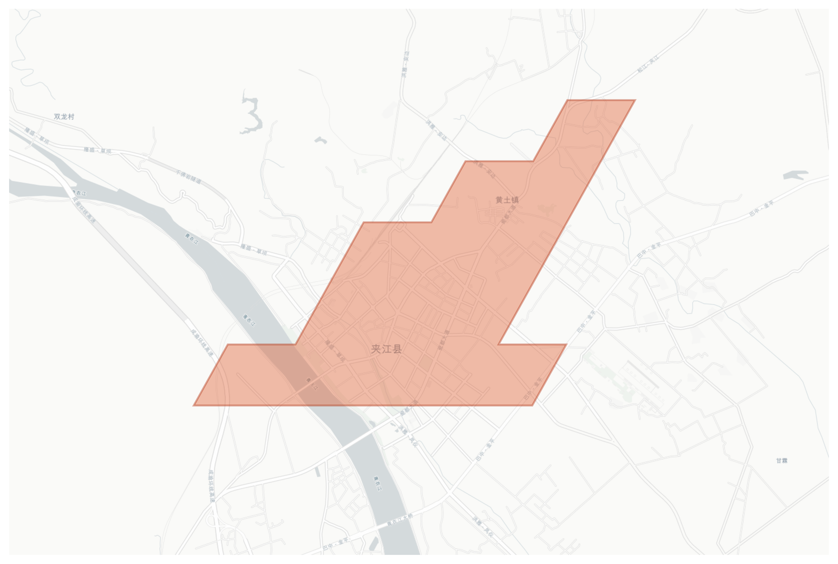 Jiajiang geographic map