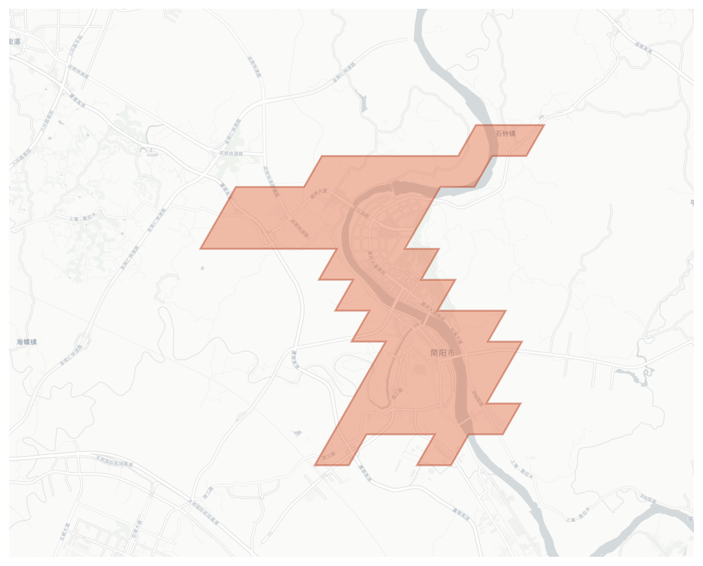 Jianyang geographic map