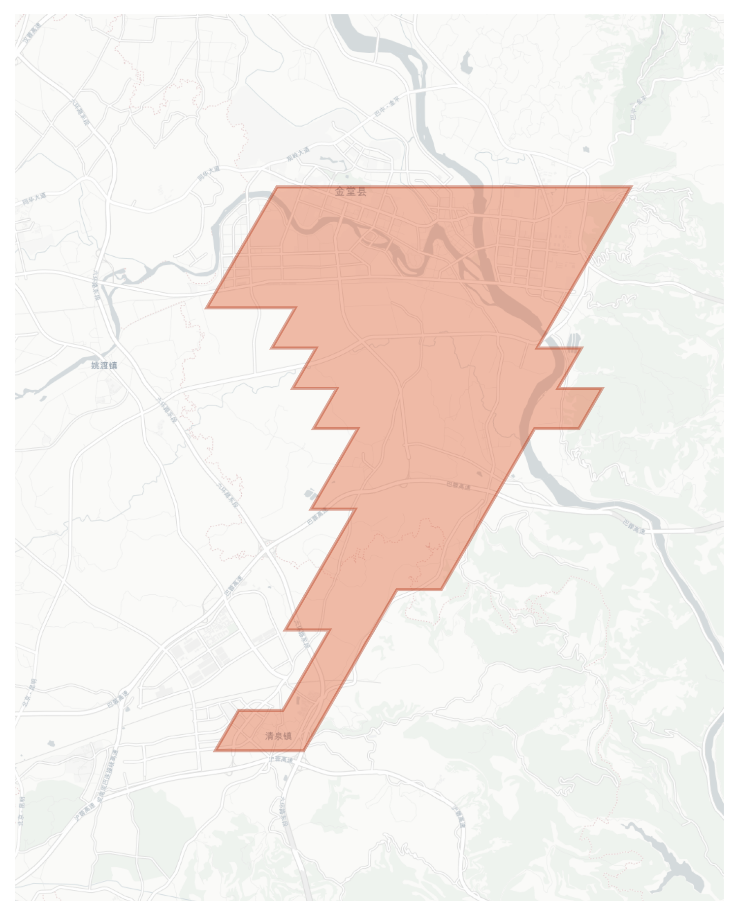Jintang geographic map