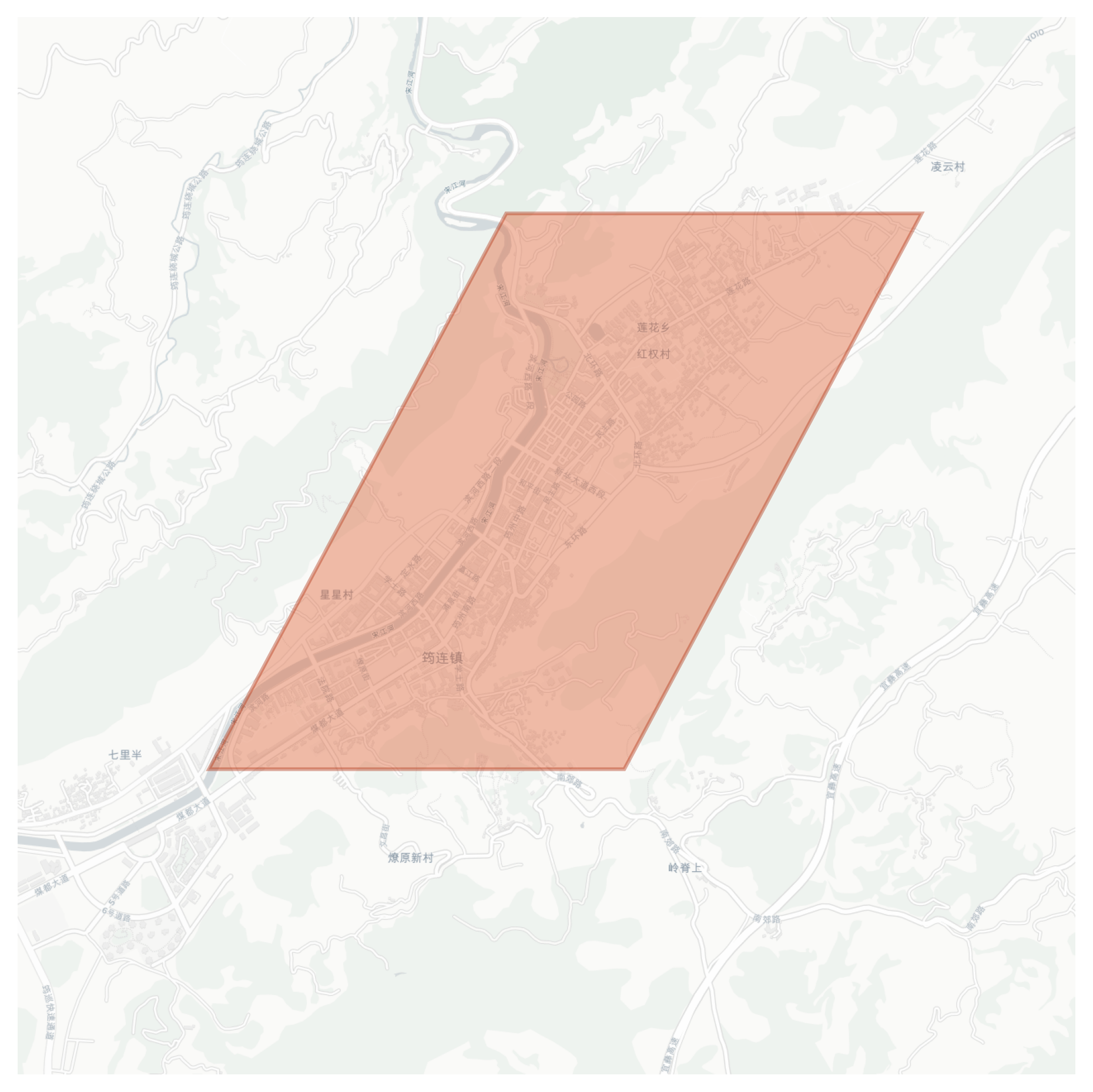 Junlian geographic map