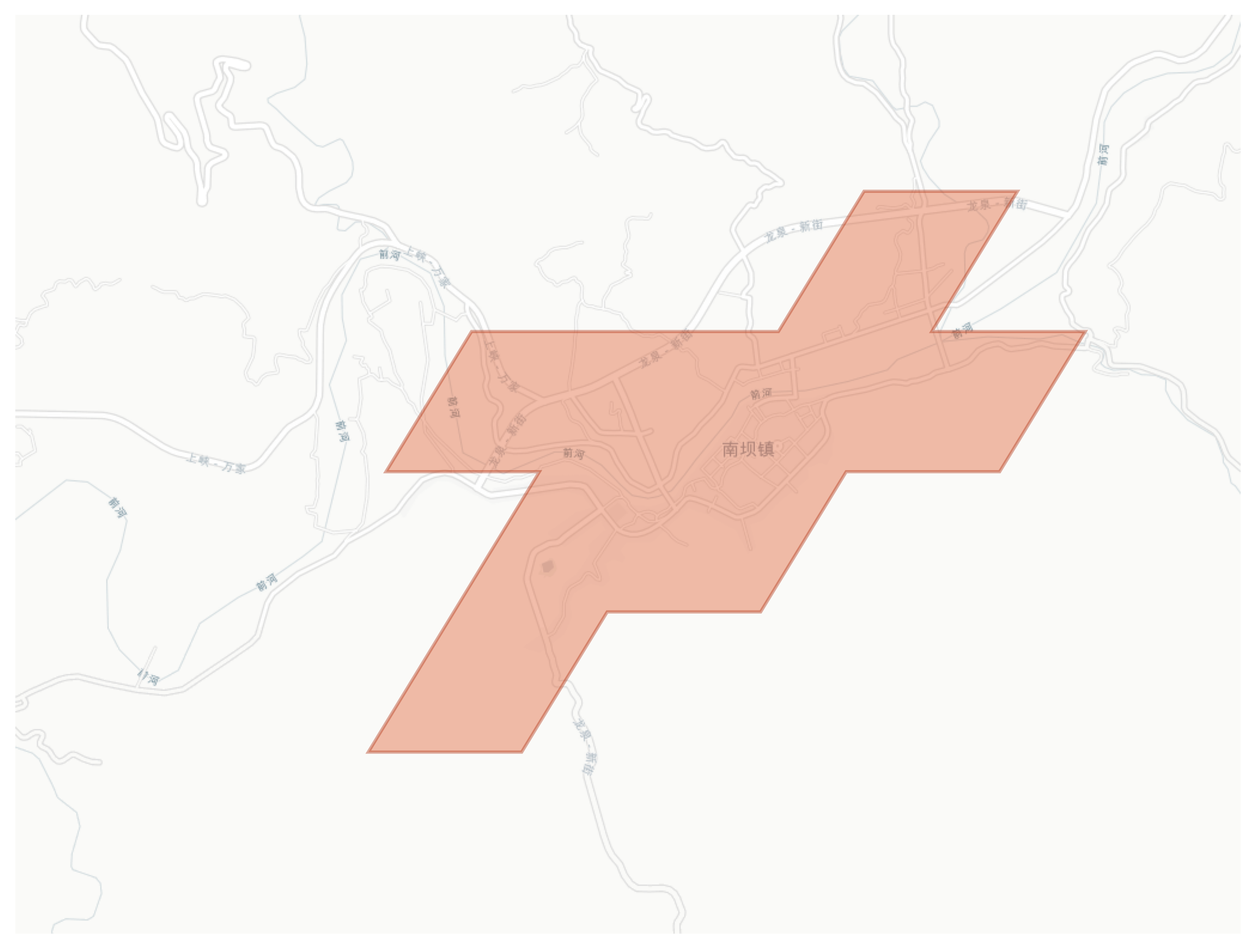 Nanba geographic map