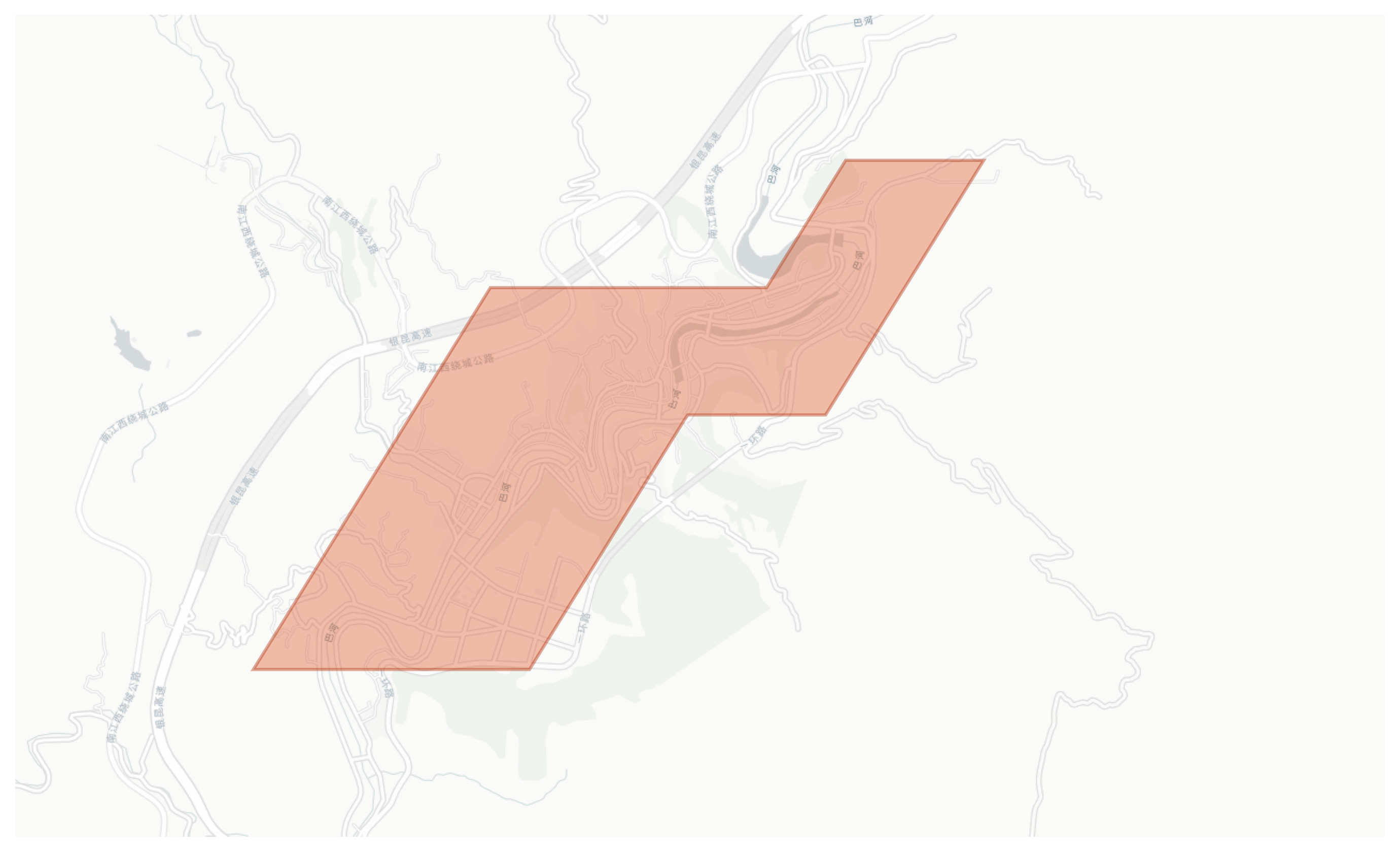 Nanjiang County geographic map