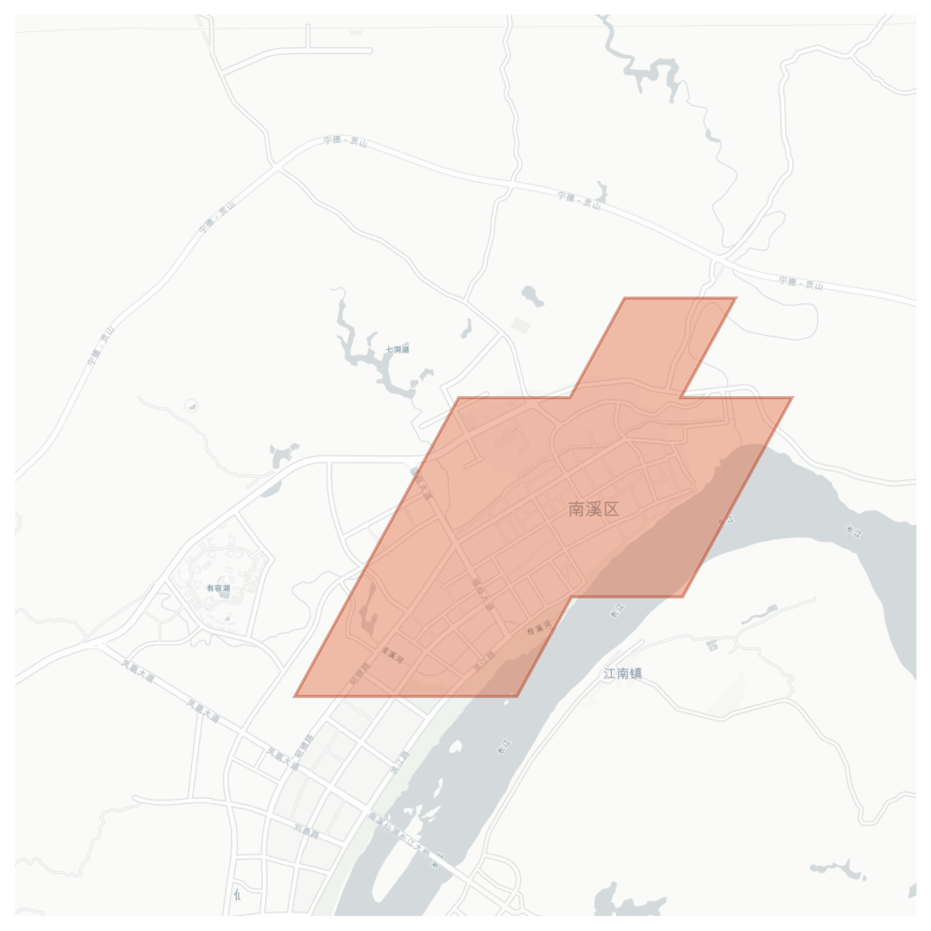 Nanxi geographic map