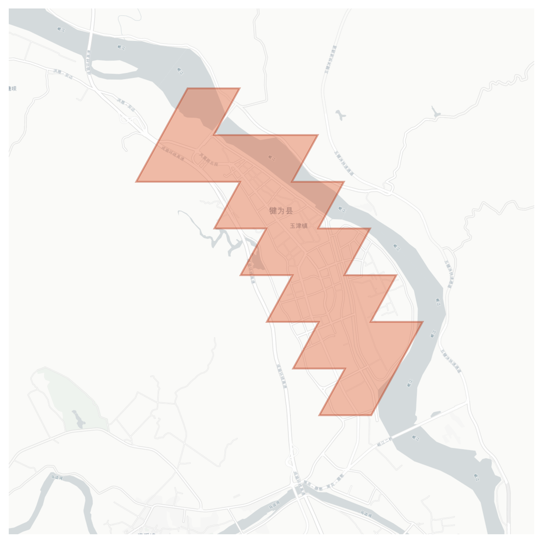 Qianwei geographic map