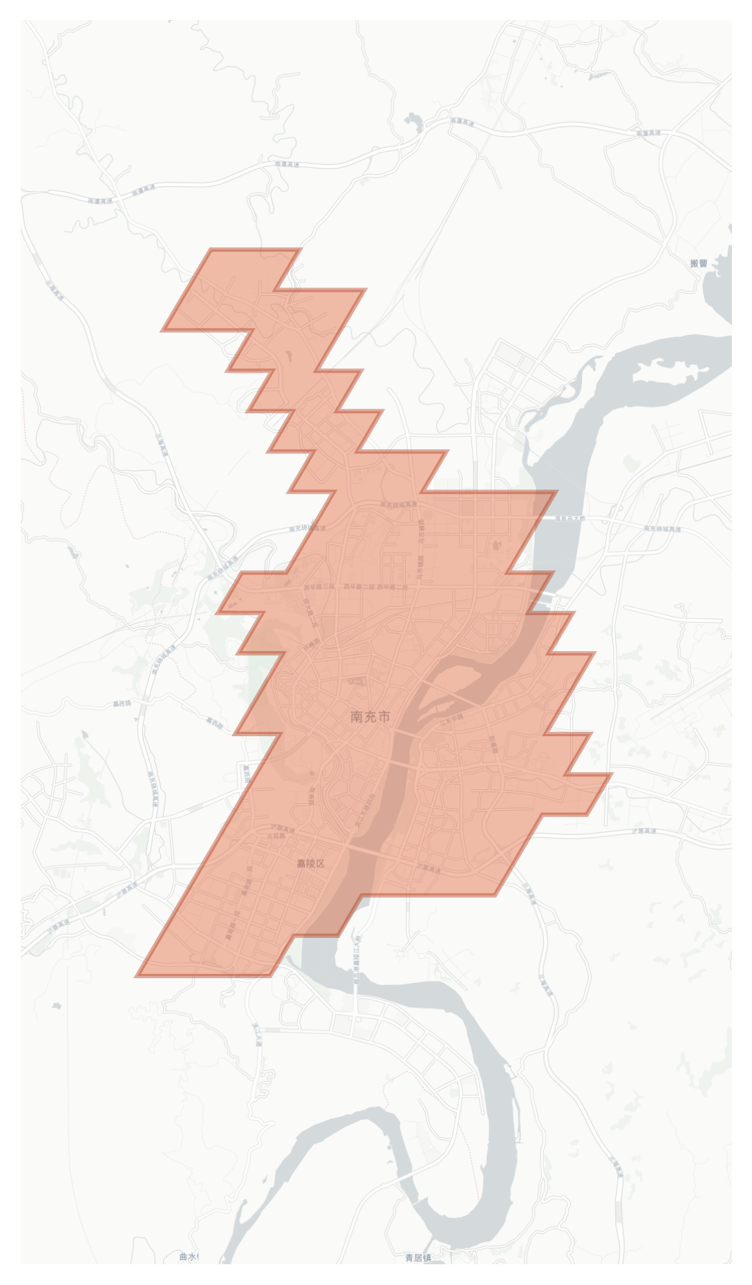 Shunqing geographic map