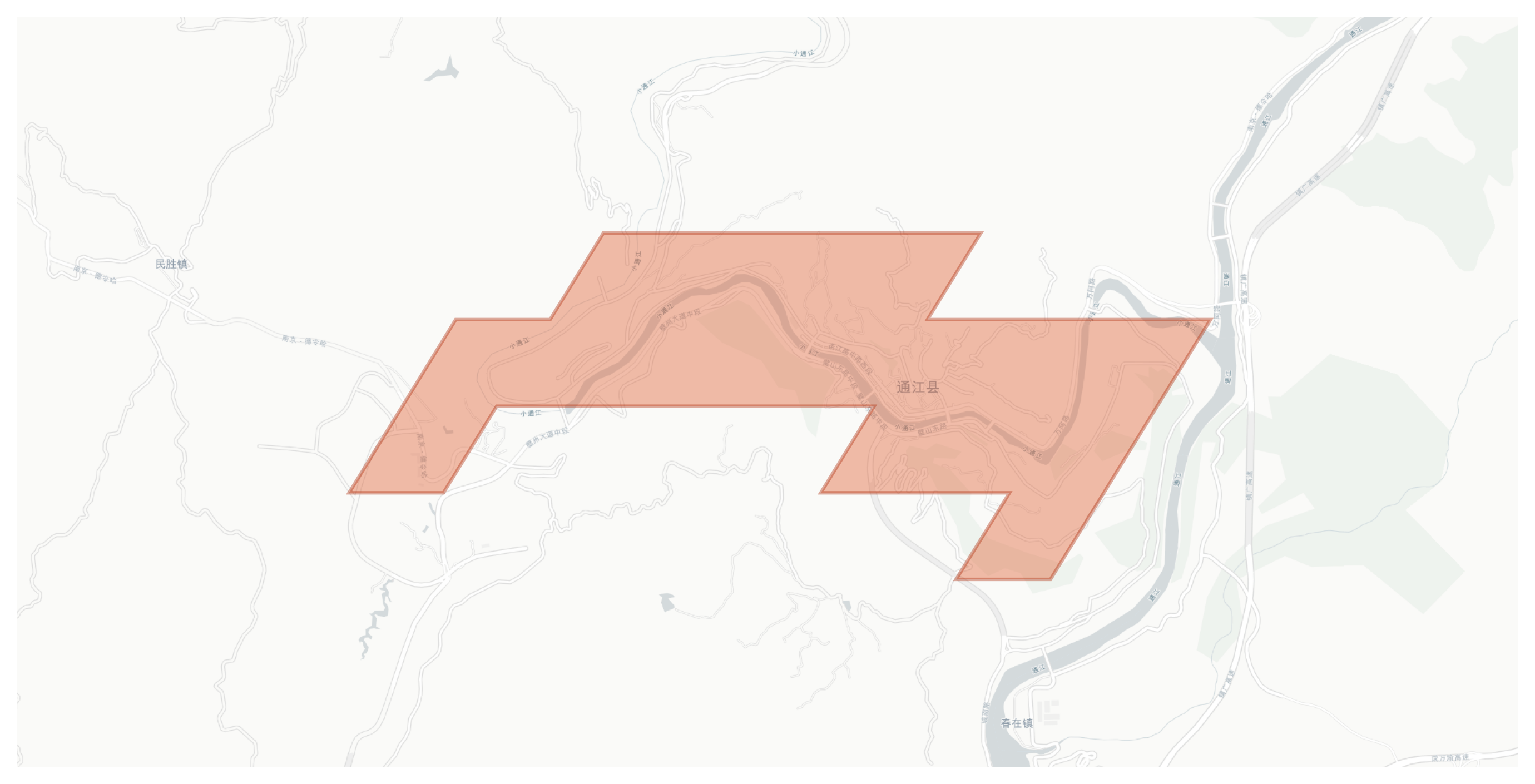 Tongjiang County geographic map