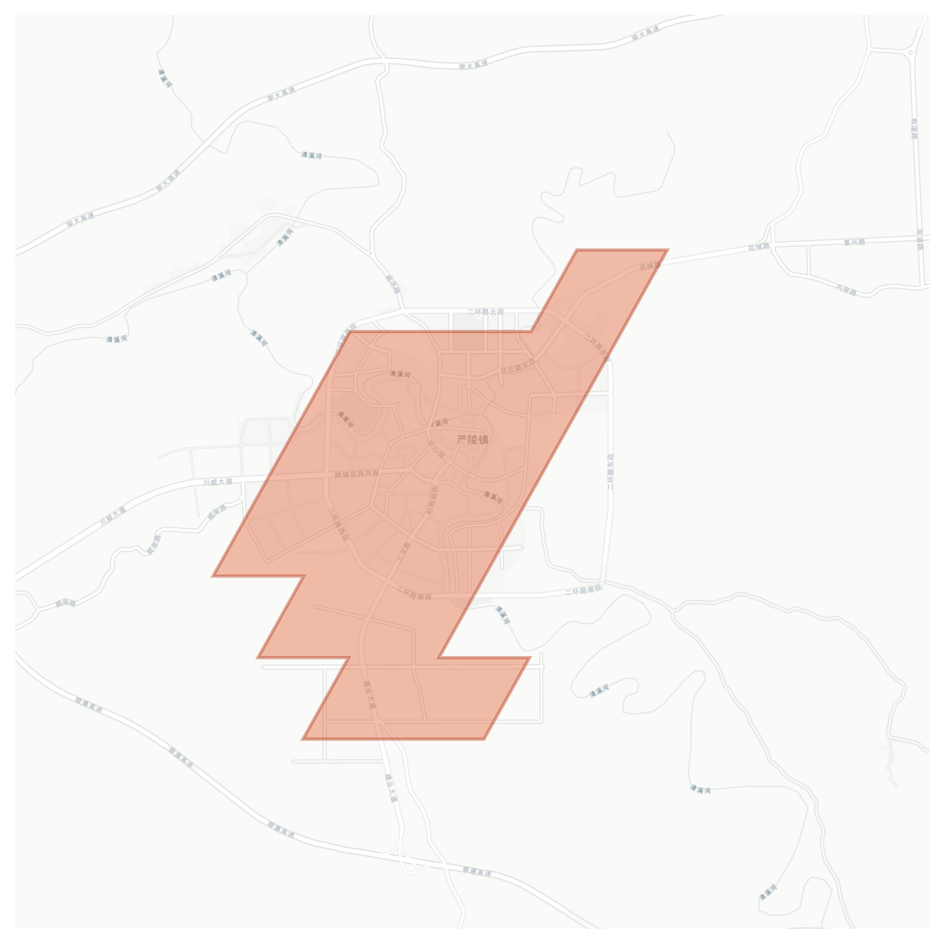 Weiyuan geographic map