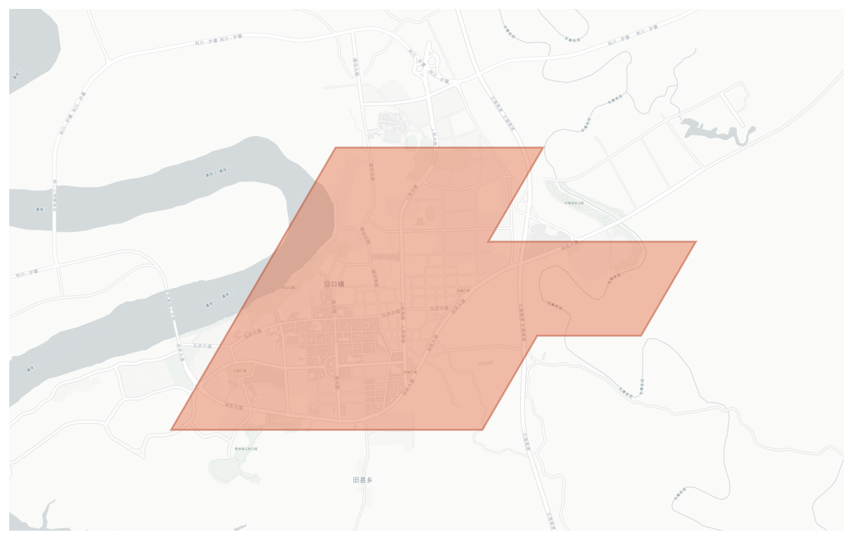 Wusheng geographic map