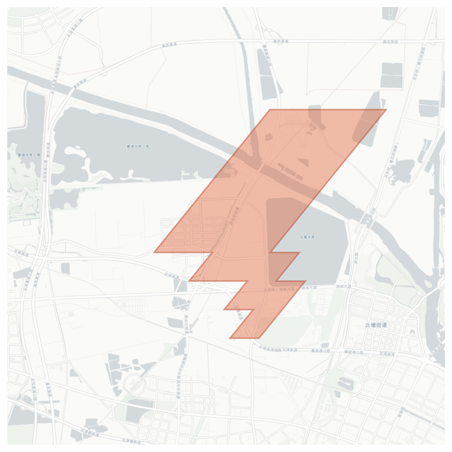 北塘 geographic map