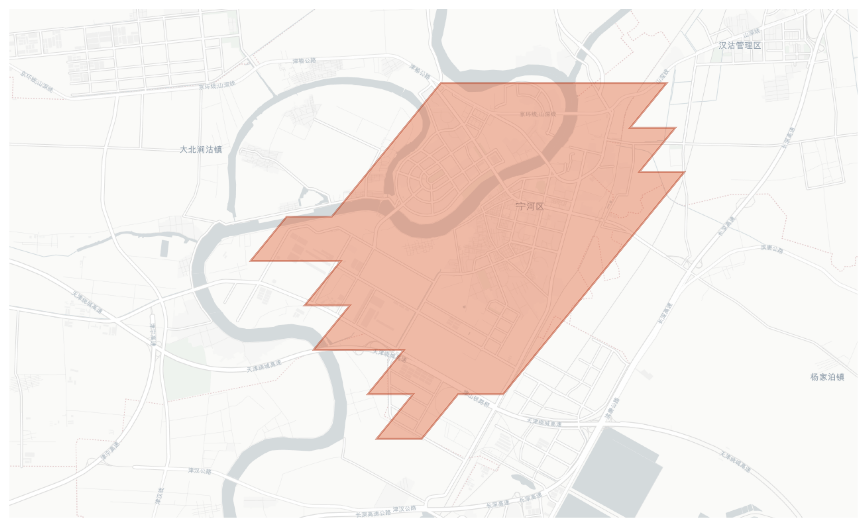 Ninghe geographic map