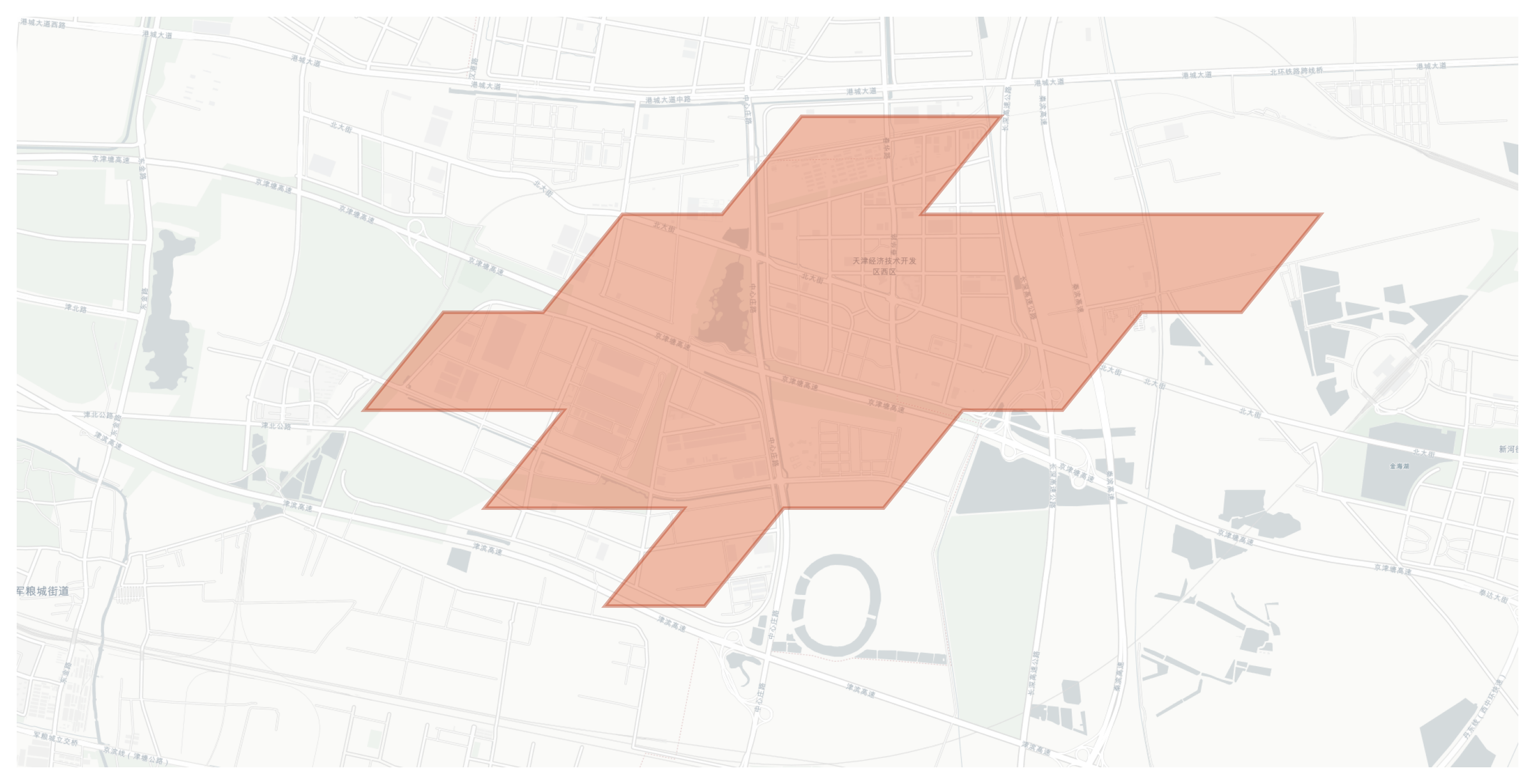 天津经济技术开发区西区 geographic map