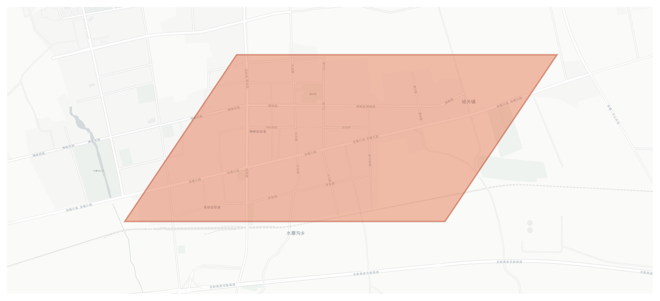 Fukang geographic map
