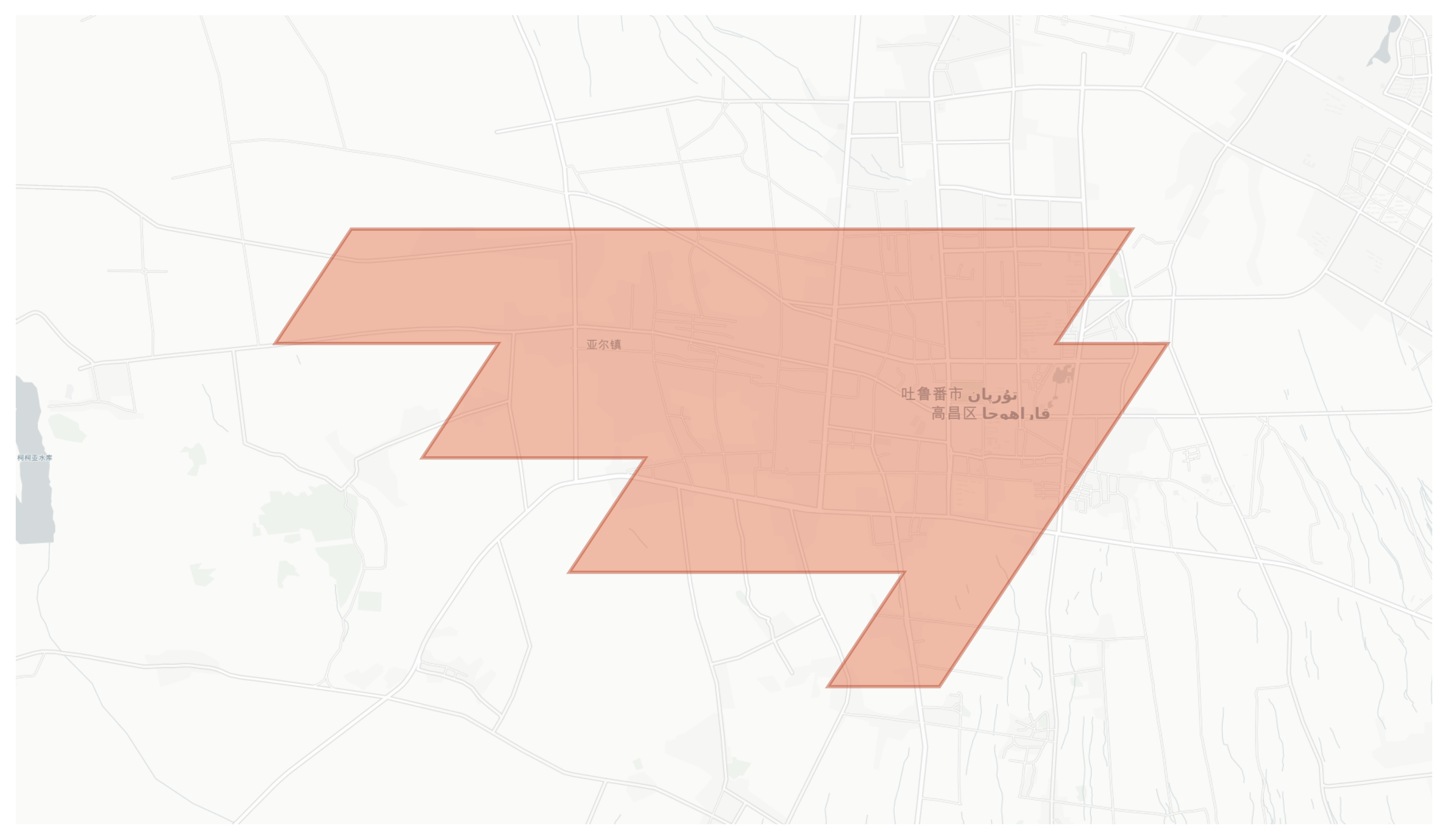 Gaochang geographic map